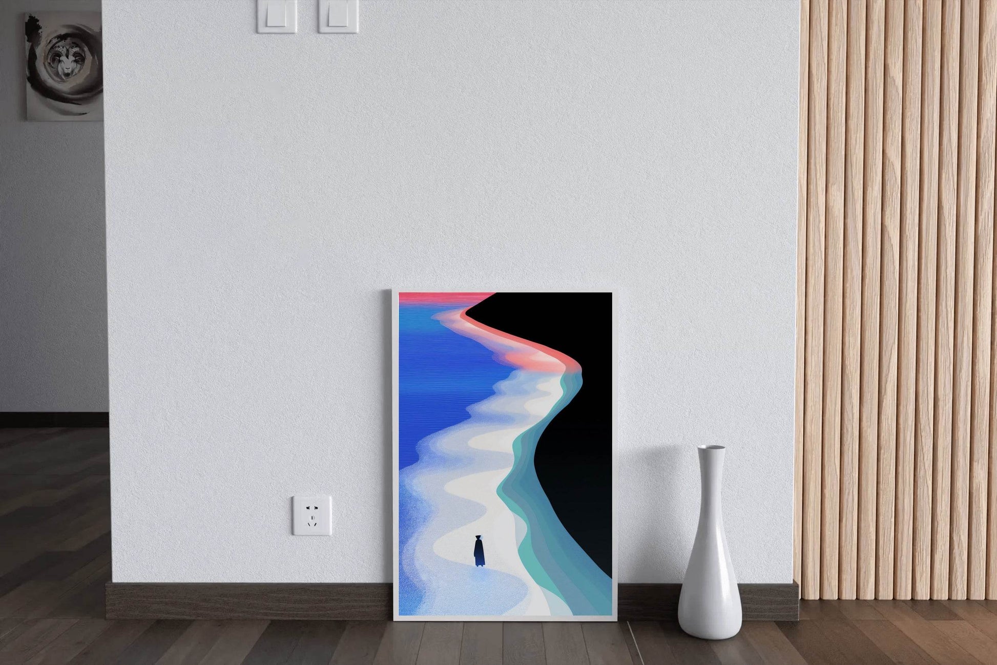Solitary Figure on the Shore Wall Art - beink online art store