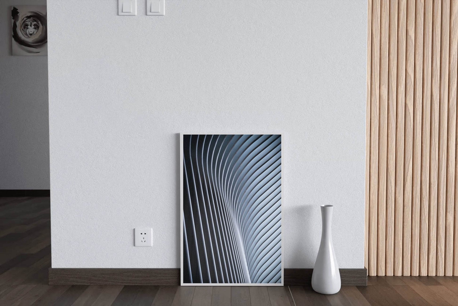 Curved Lines Abstract Wall Art - beink online art store