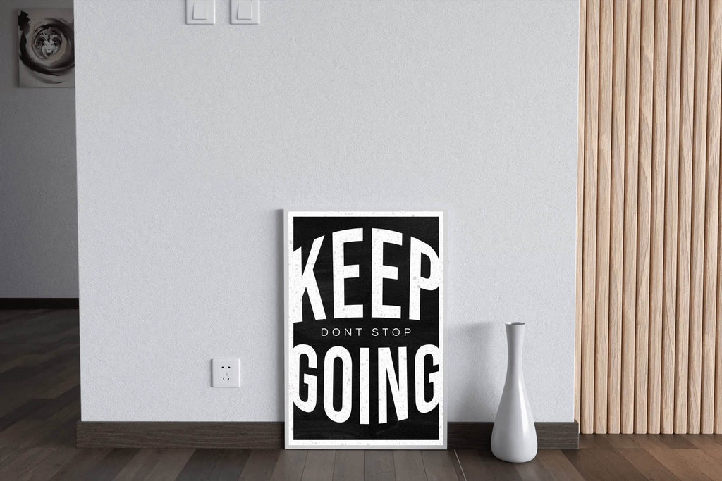 Keep Going Motivational Quote Wall Art - beink online art store