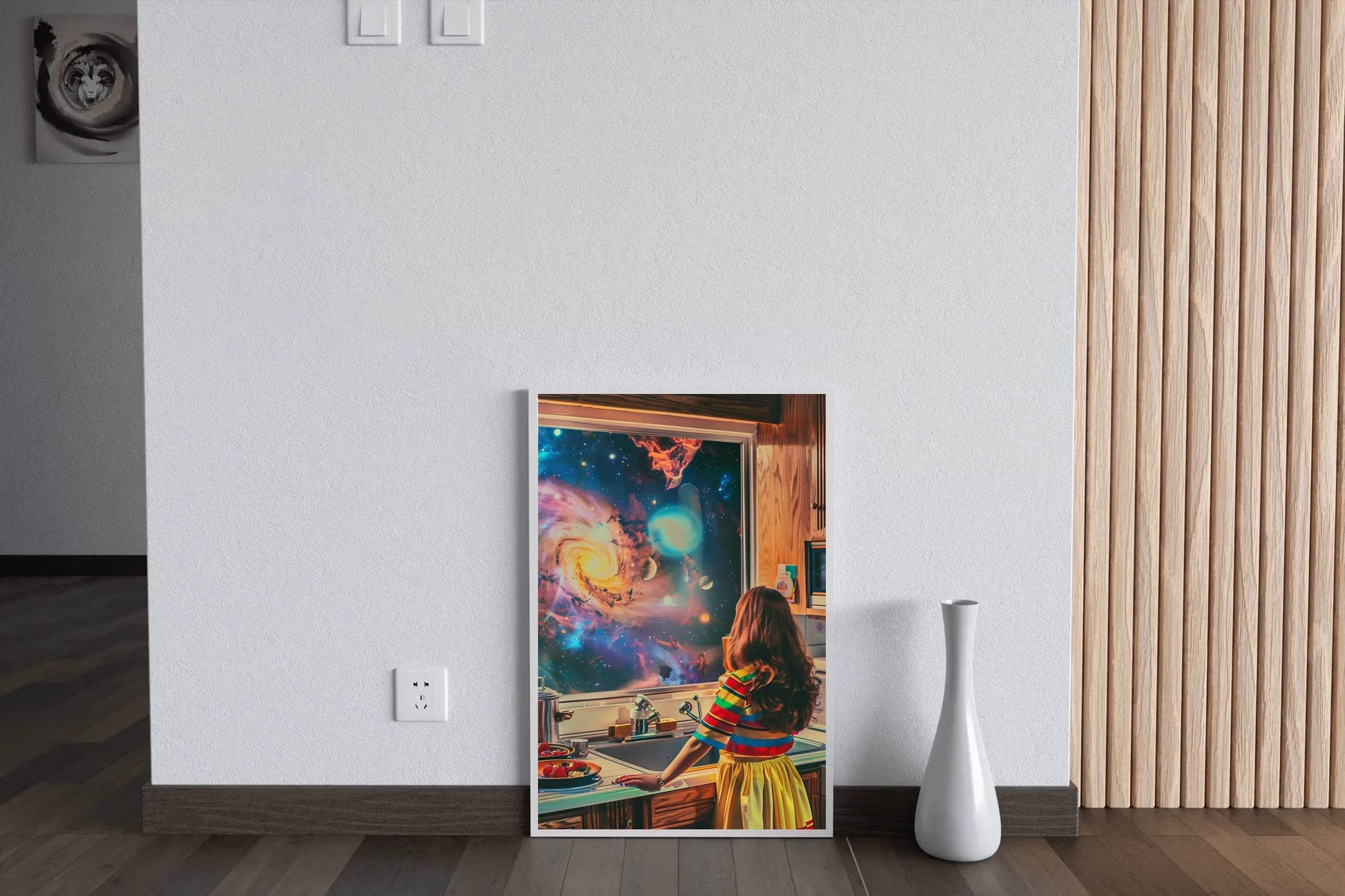 The View of The Galaxy From The Window of The House Wall Art - beink online art store