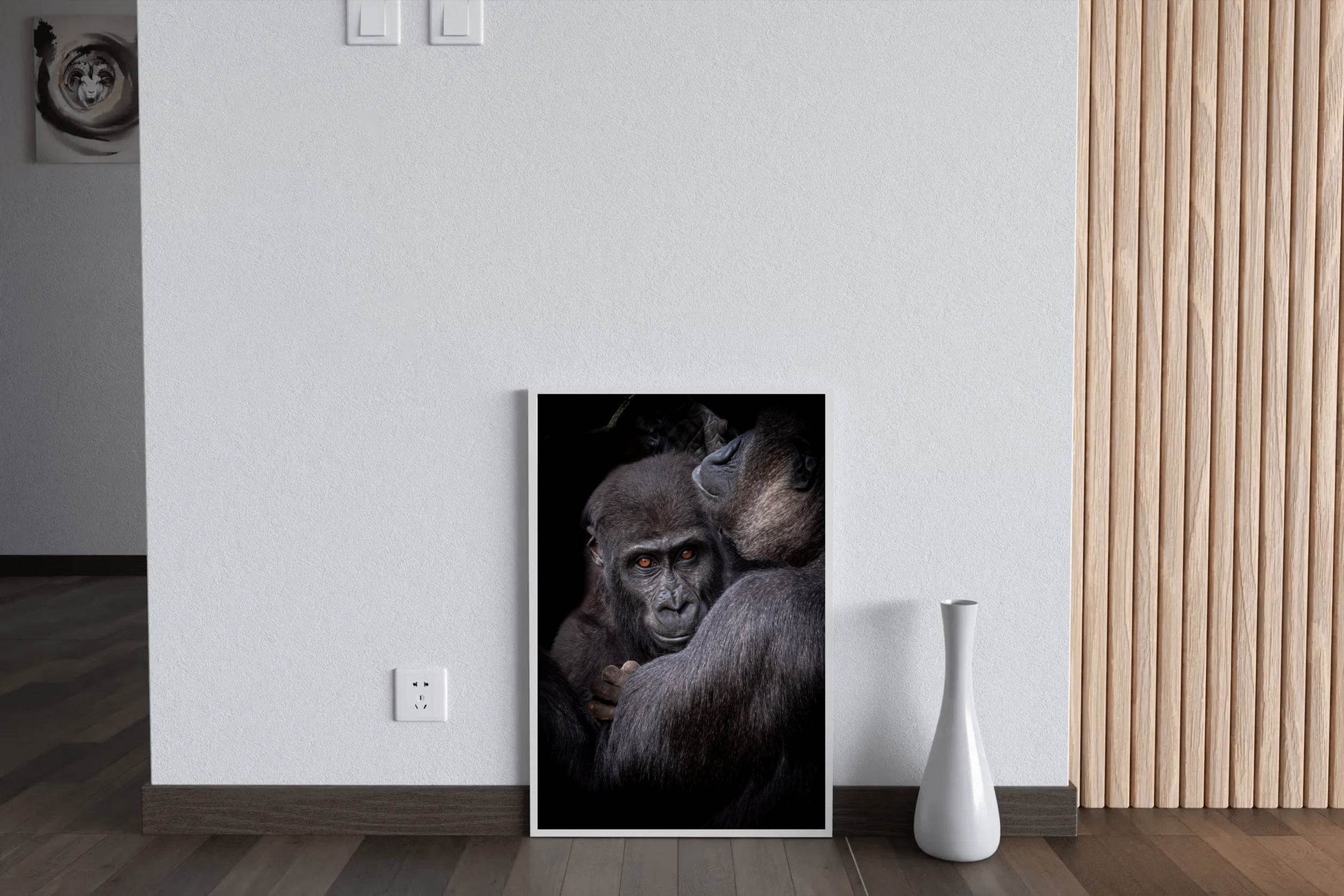Picture of Baby Gorilla With Mother Wall Art - beink online art store