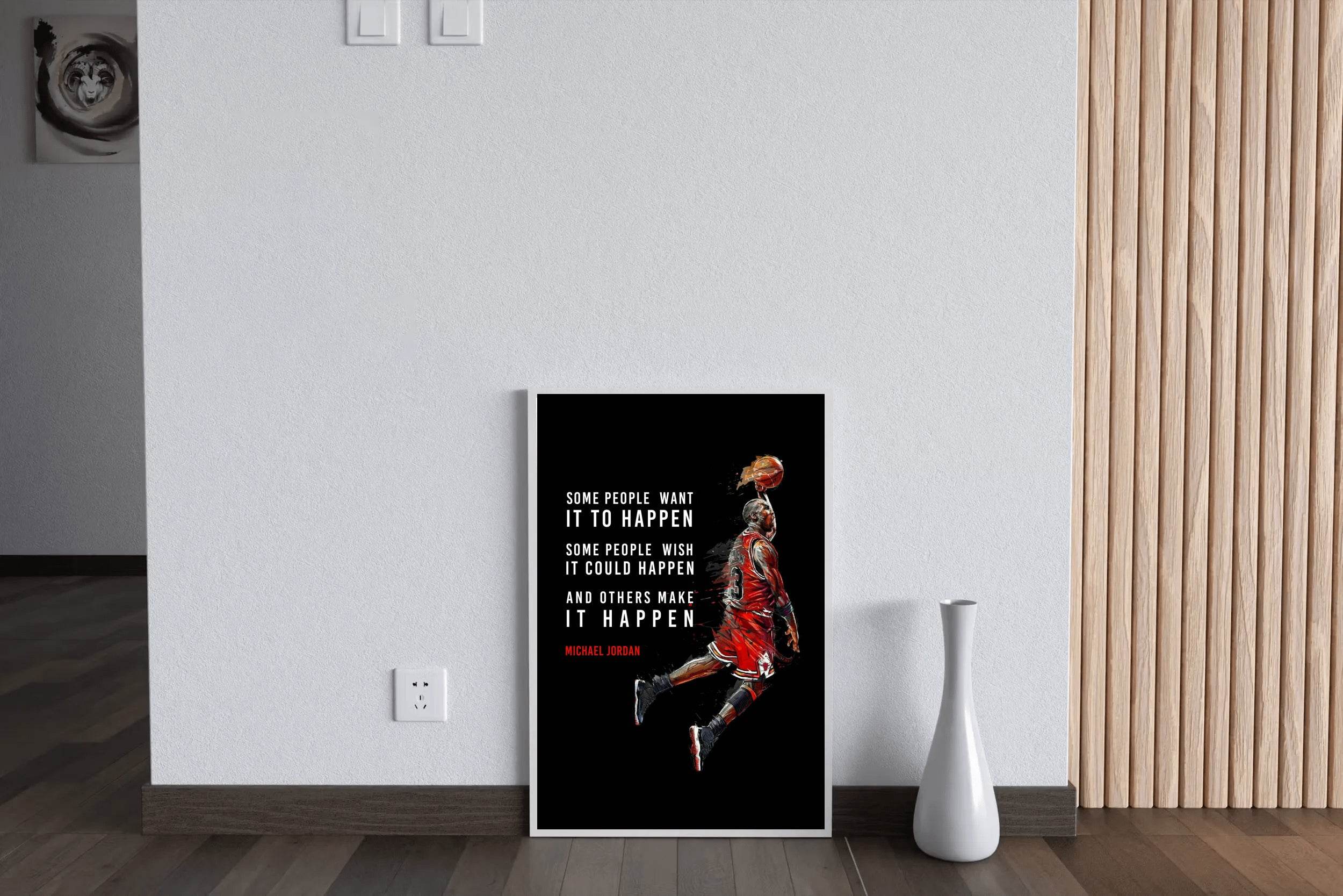 Michael Jordan Motivational Quote Wall Art - beink online art store