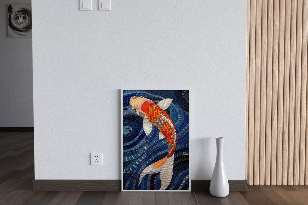 Koi Fish Painting Wall Art - beink online art store
