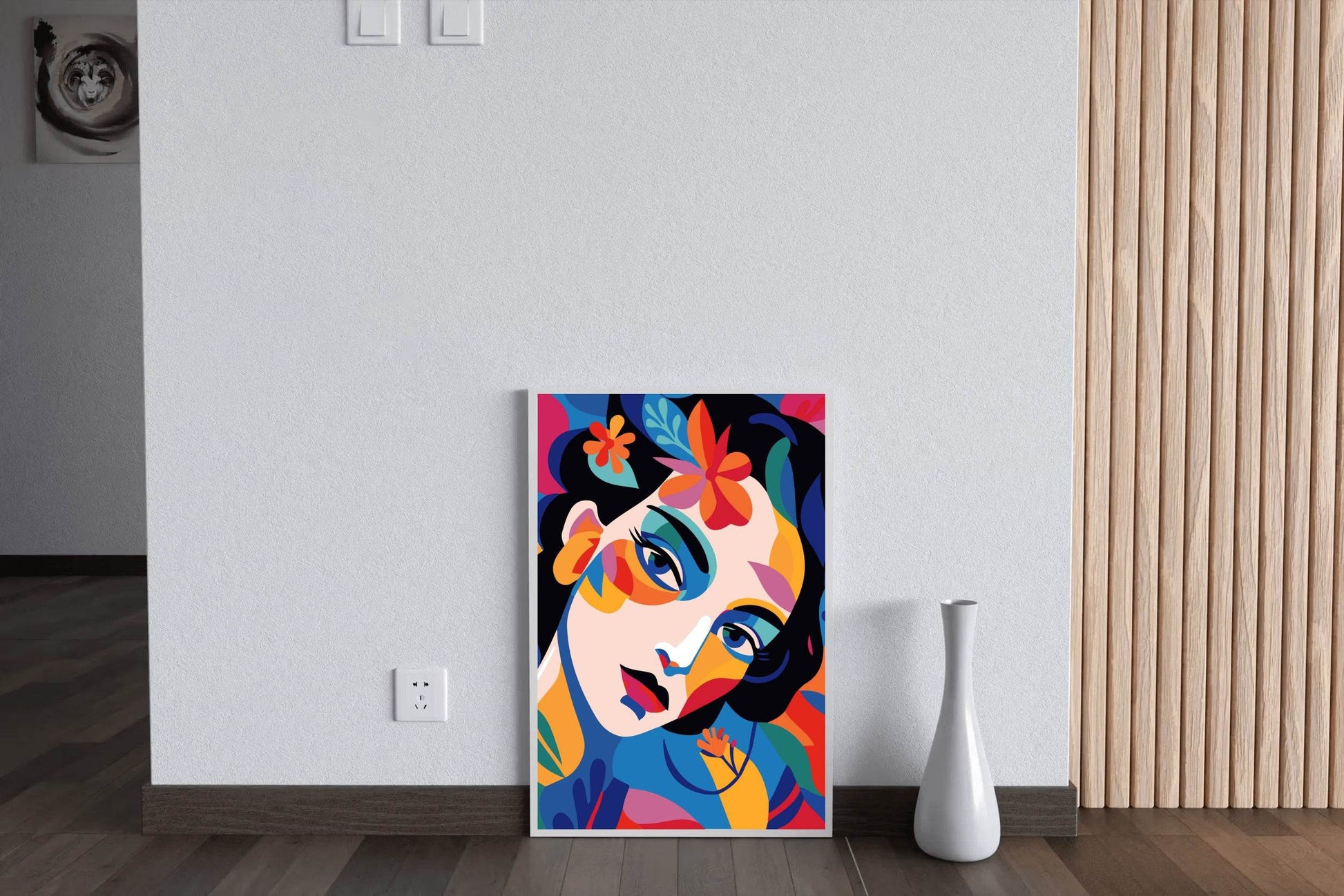 Drawing of a Beautiful Girl Wall Art - beink online art store