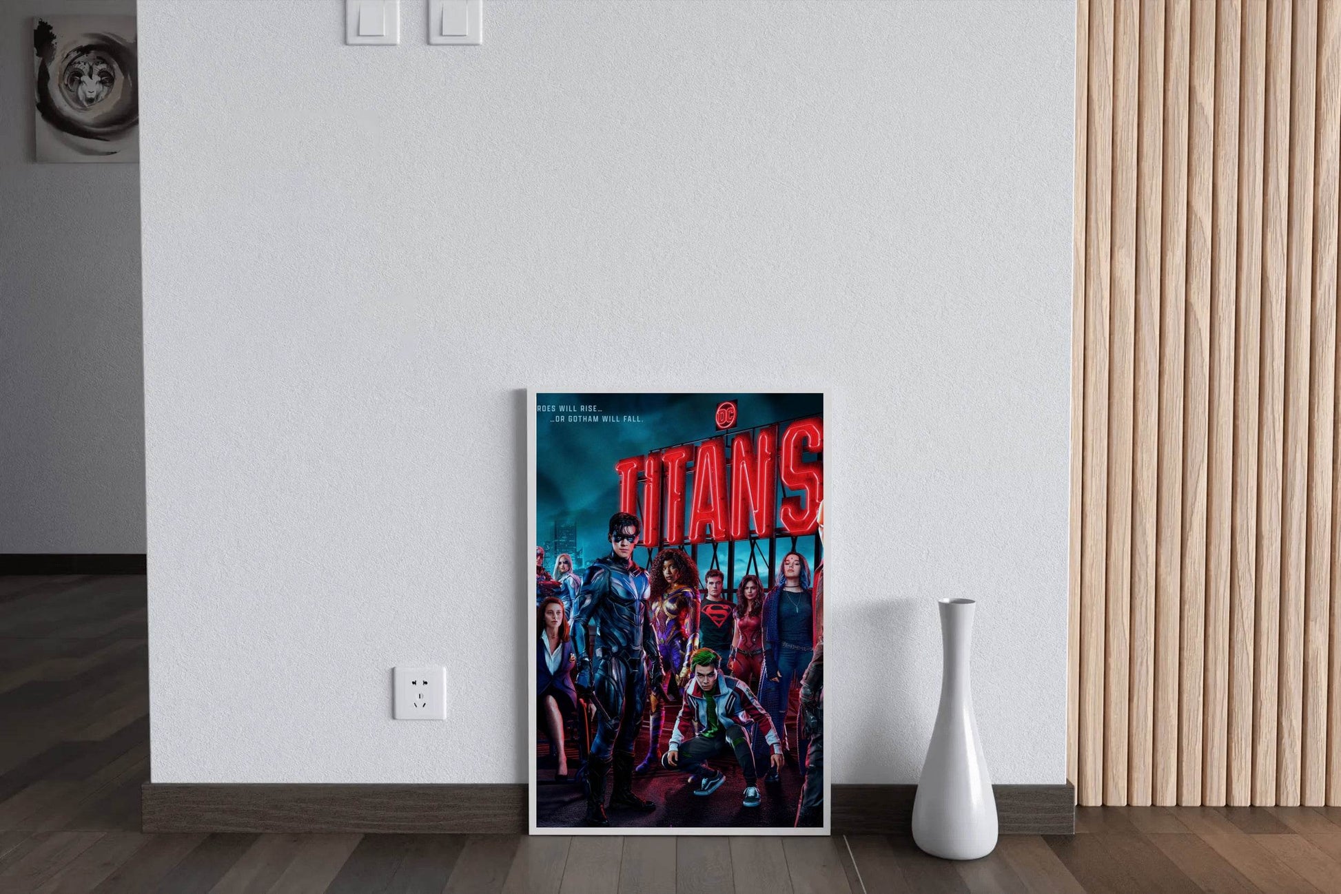 TITANS Heros on Roof Wall Art - beink online art store