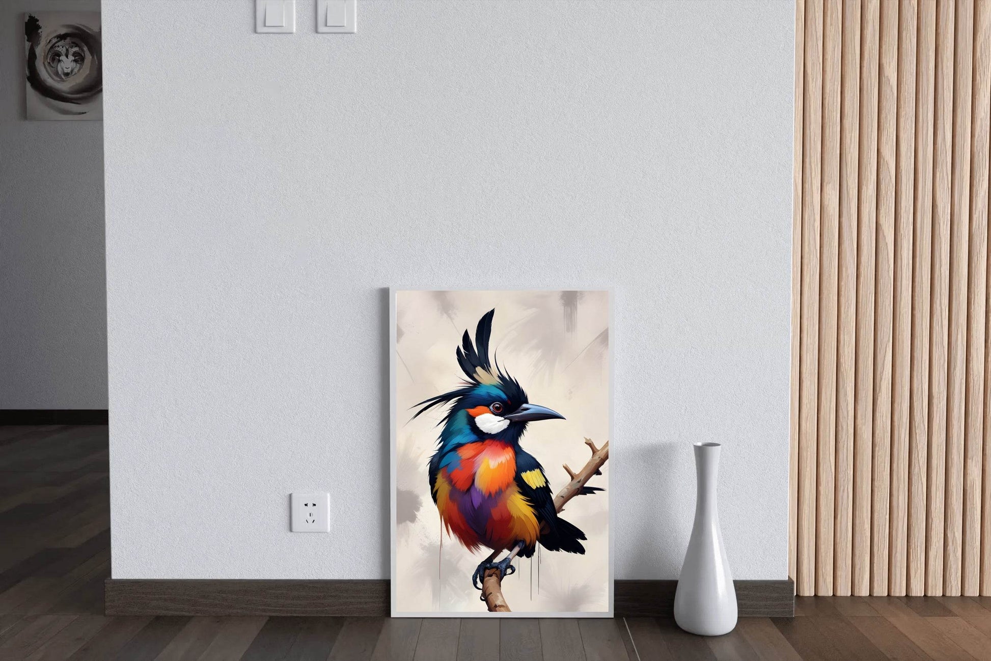 Watercolor Kingfisher Bird Wall Art - beink online art store