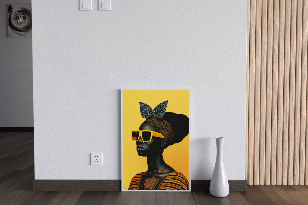 Black Woman Fashion Wall Art - beink online art store