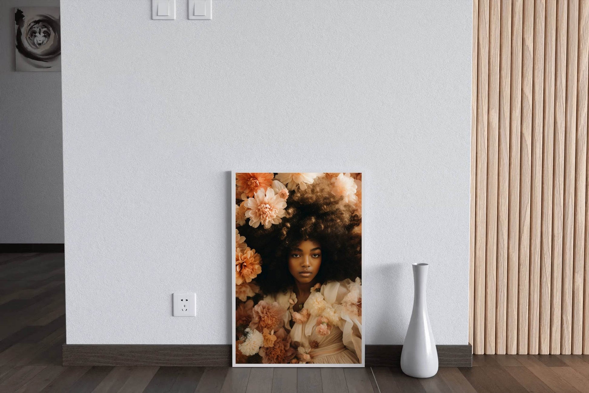 A Woman Among Flowers Wall Art - beink online art store