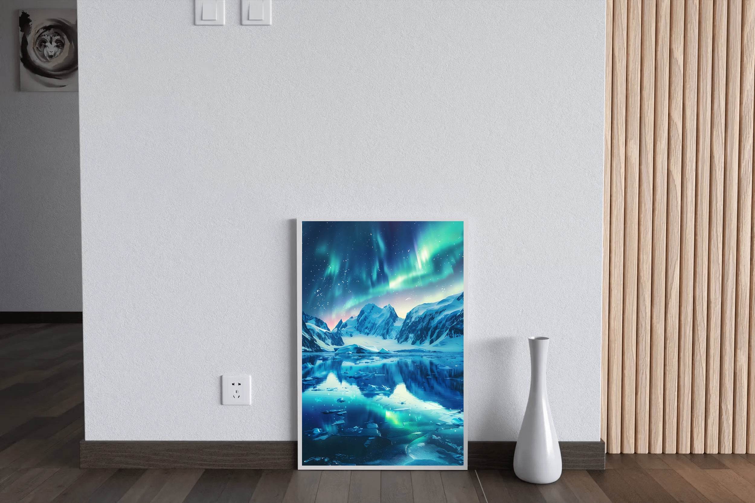 View Of The Northern Lights from lakes - beink online art store