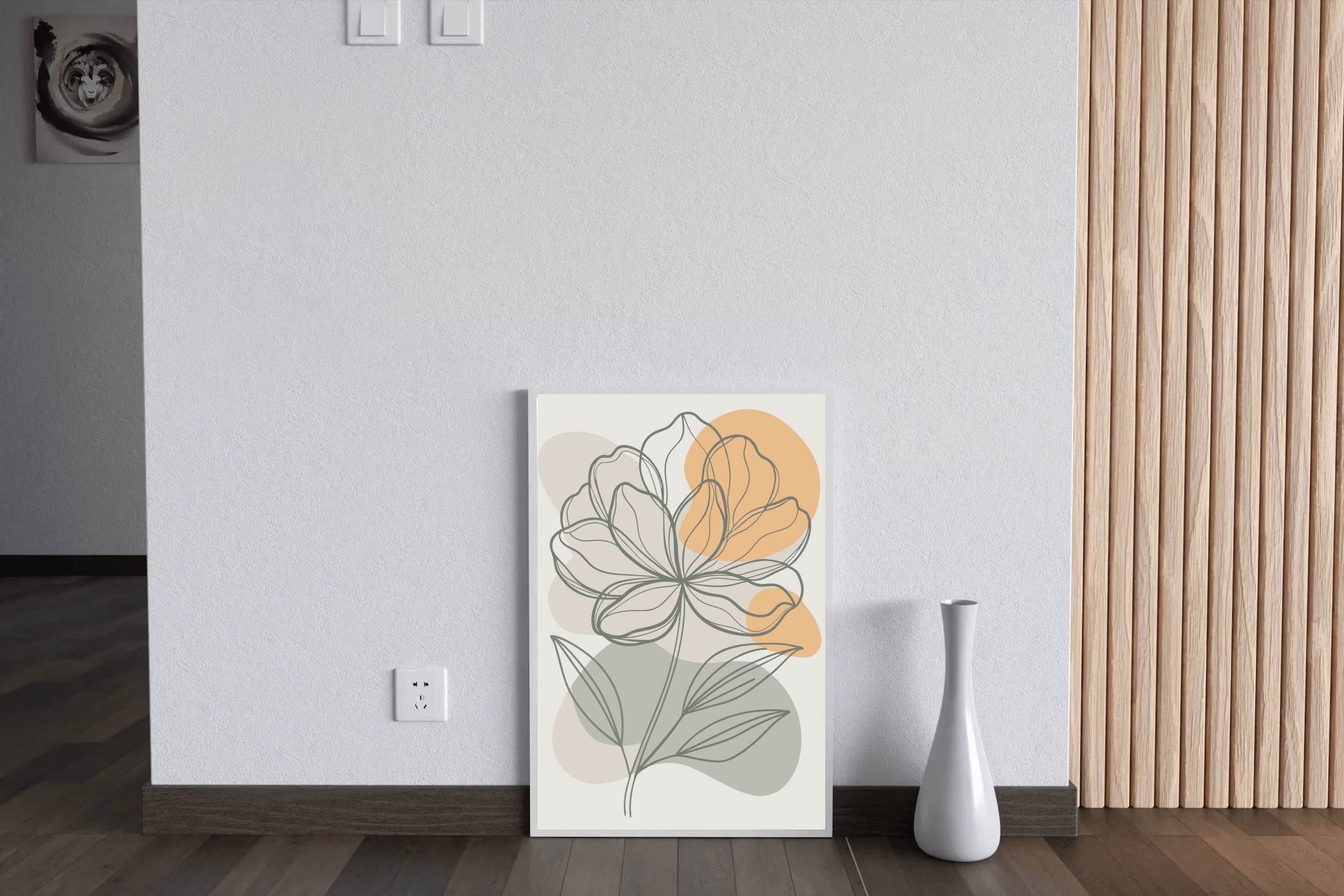 Minimal Design of Spring Flowers Wall Art - beink online art store