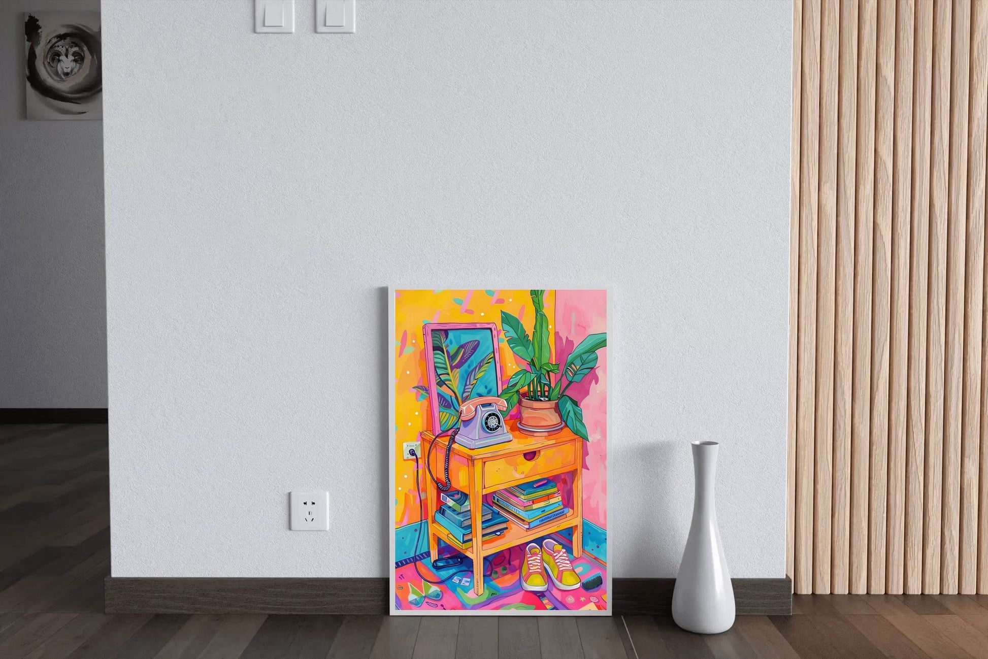 Side Table in Room Wall Art - beink online art store