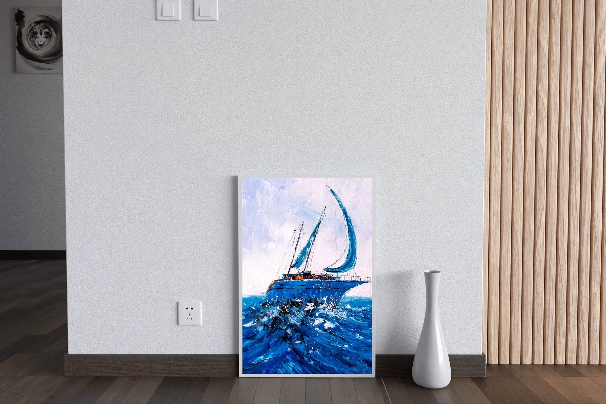 Sailing Ship in A Storm Wall Art - beink online art store