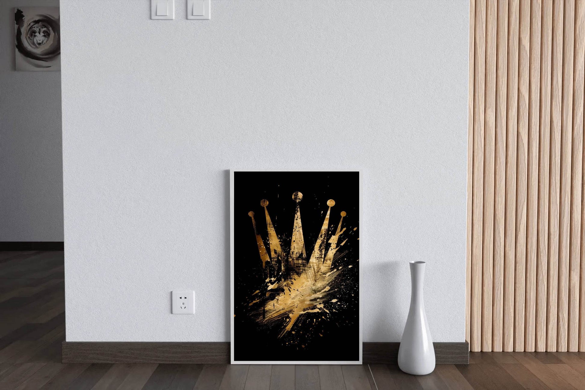 Golden Crown Wall Art - beink online art store