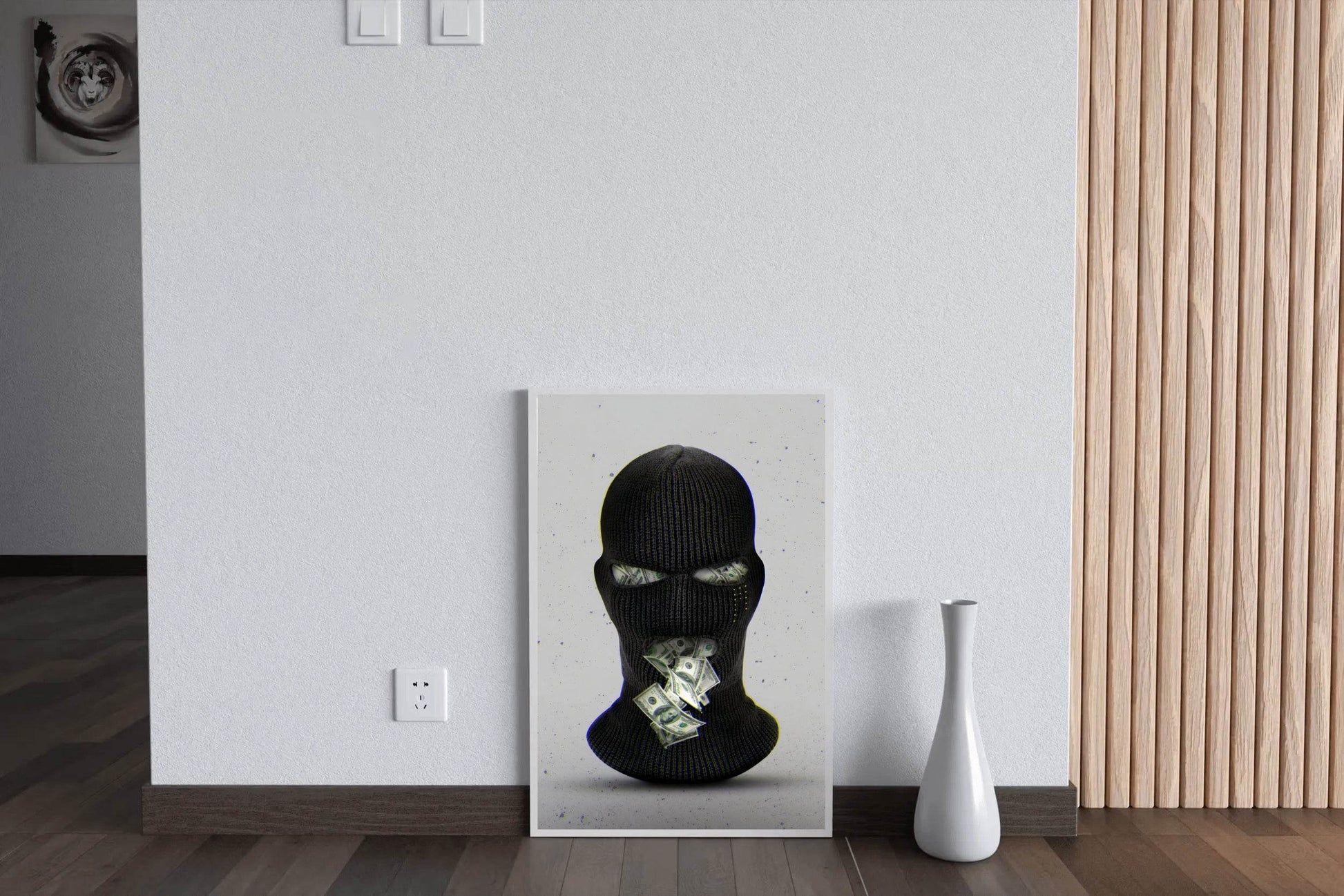 Full Face Balaclava Mask Wall Art - beink online art store