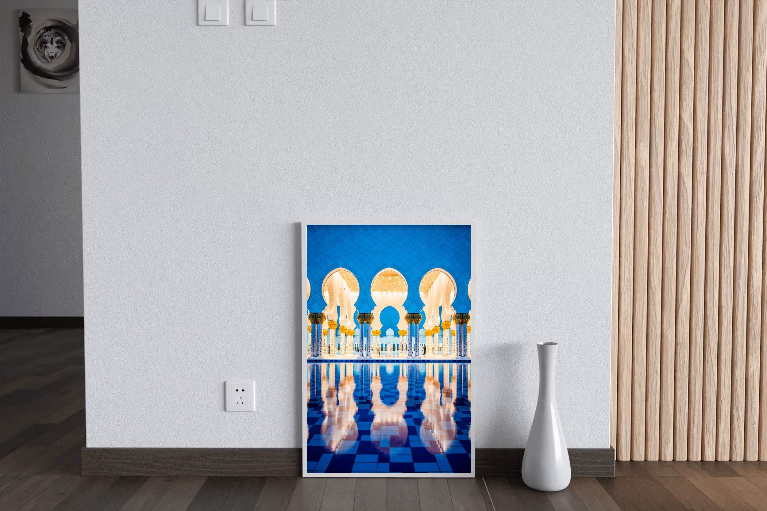 Blue Reflections in the Mosque Wall Art - beink online art store