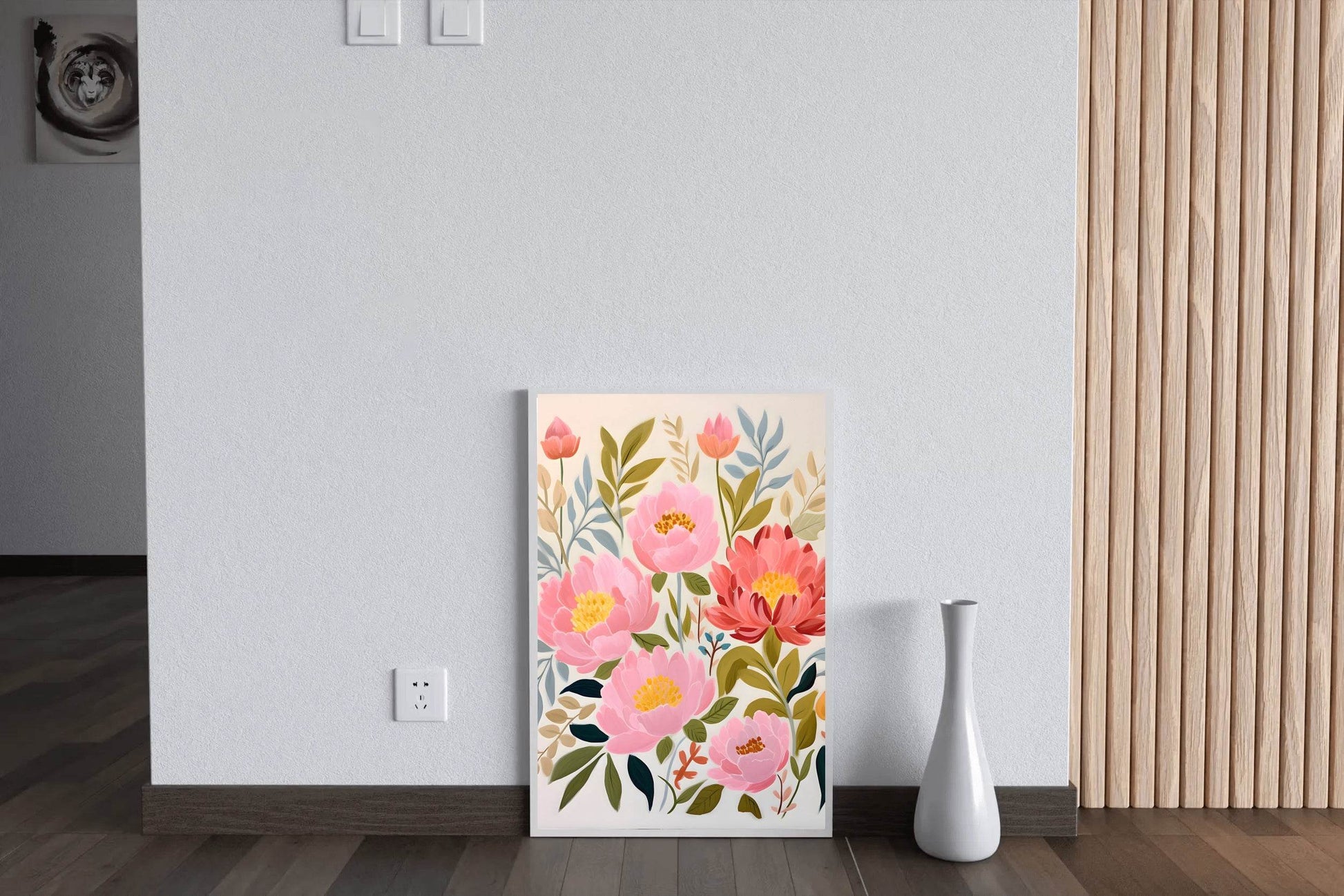 Watercolor Floral Background Wall Art - beink online art store