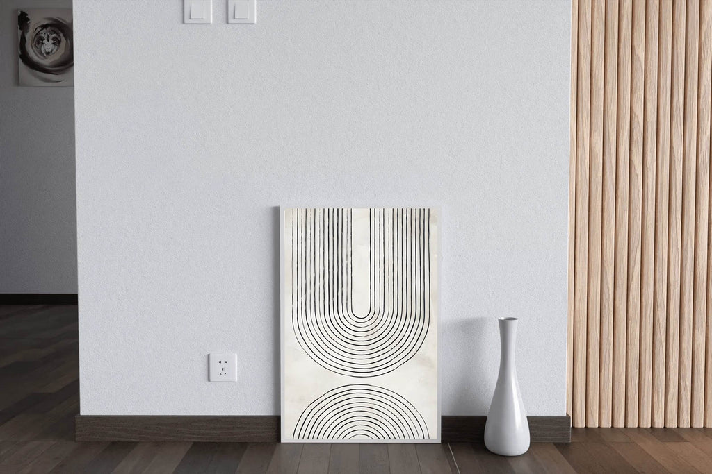 U-Shape Geometrical Line Modern Wall Art - beink online art store