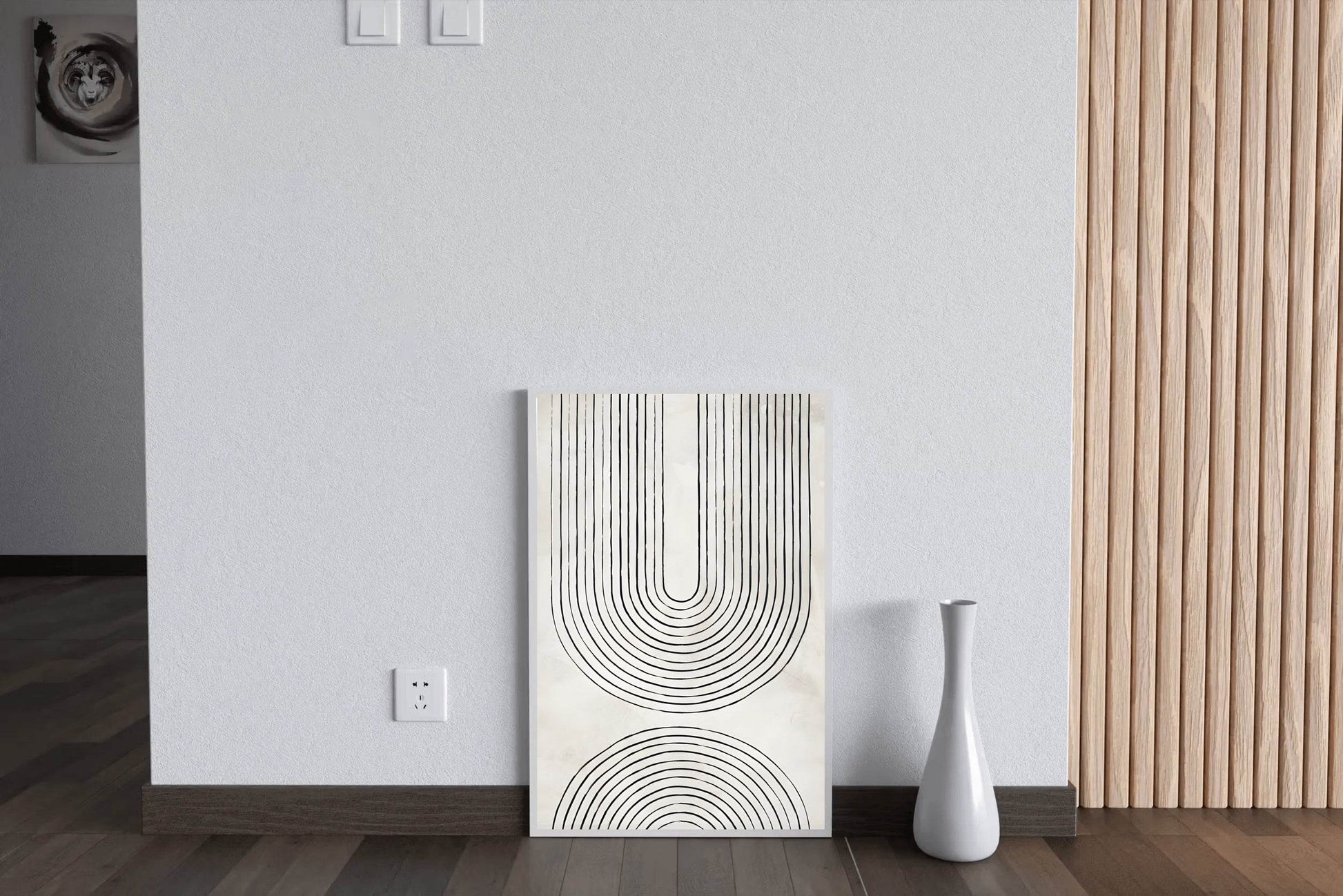 U-Shape Geometrical Line Modern Wall Art - beink online art store