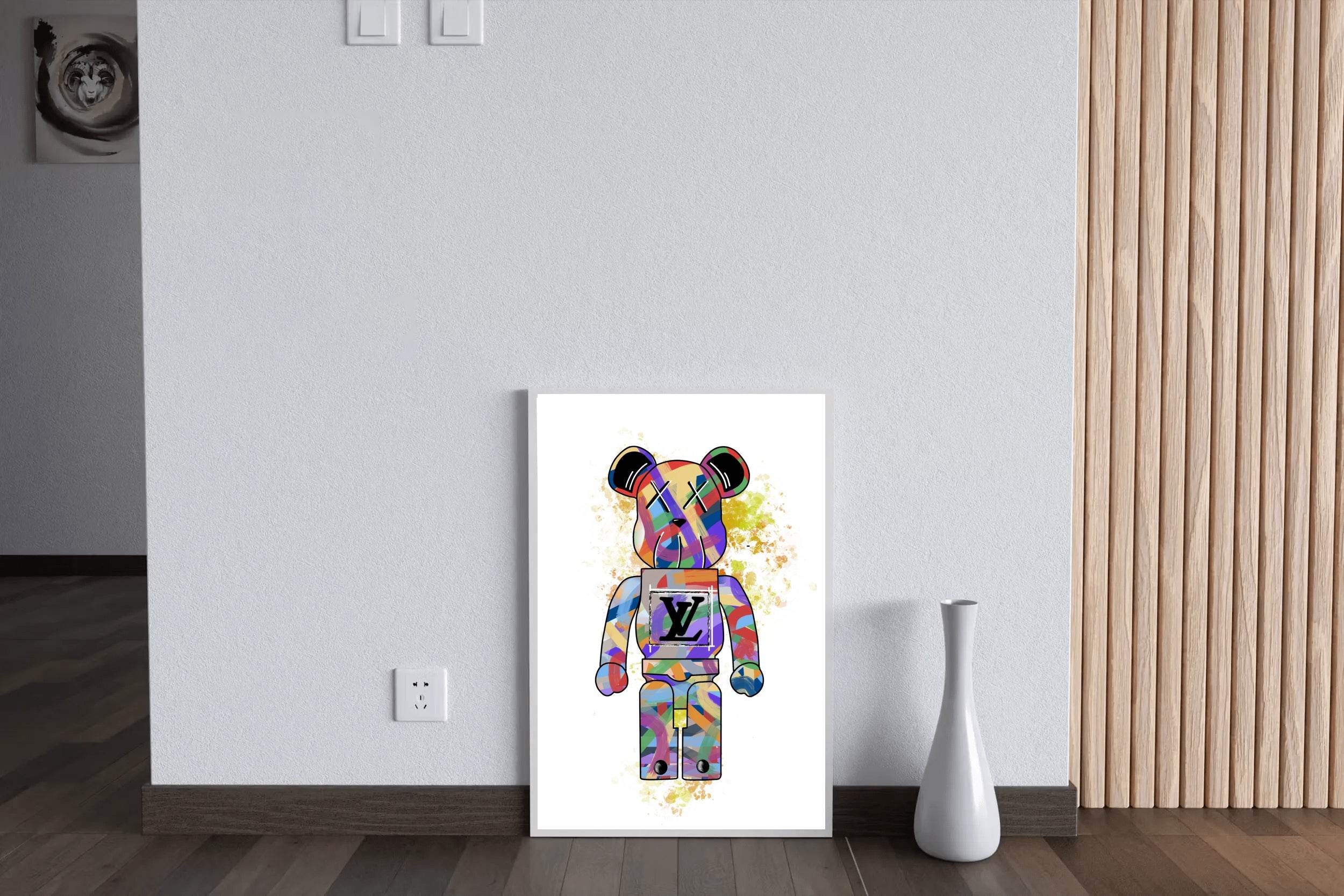 Kaws LV X Supreme Collection Wall Art - beink online art store