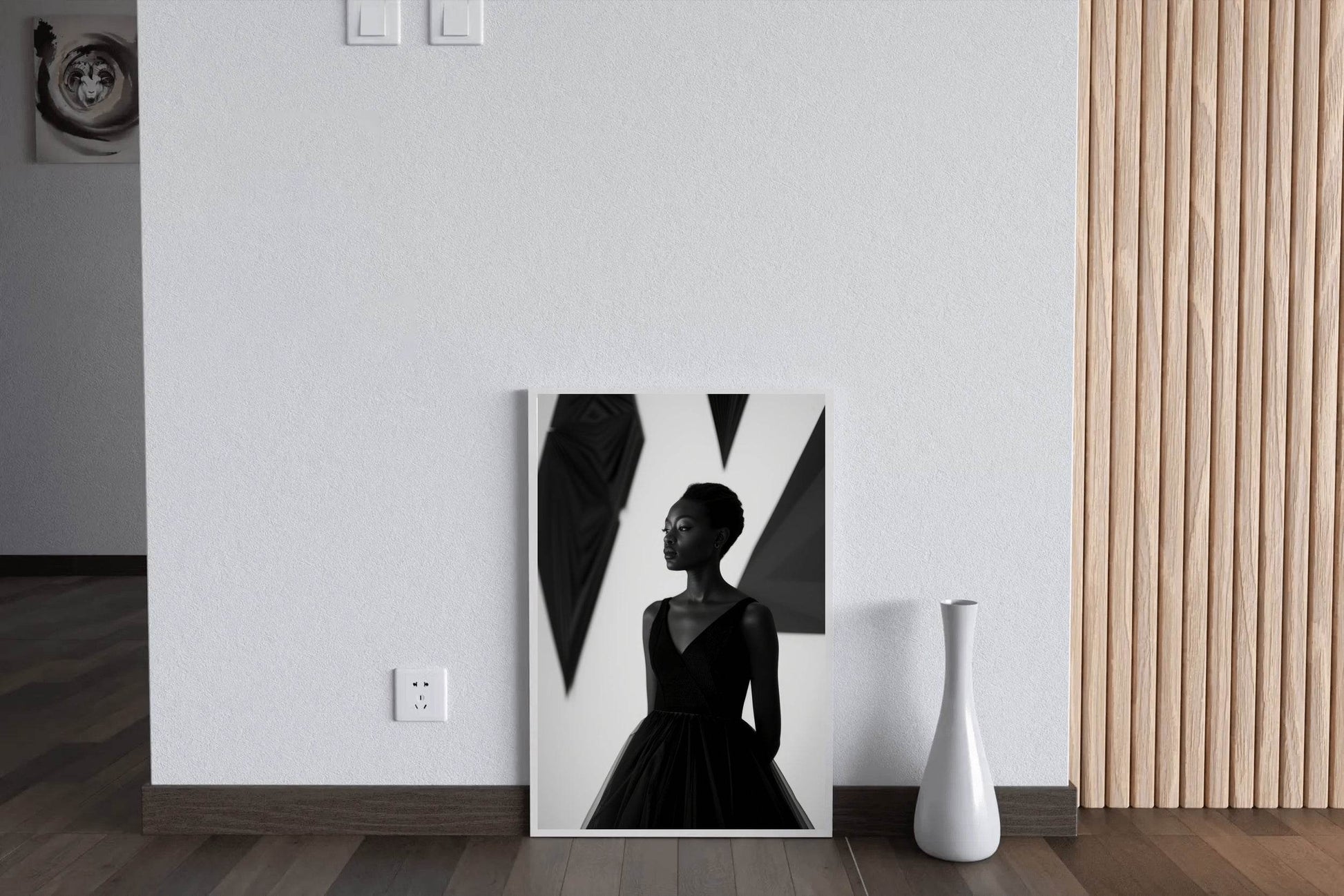 Black-White Portrait Of African Woman Wall Art - beink online art store