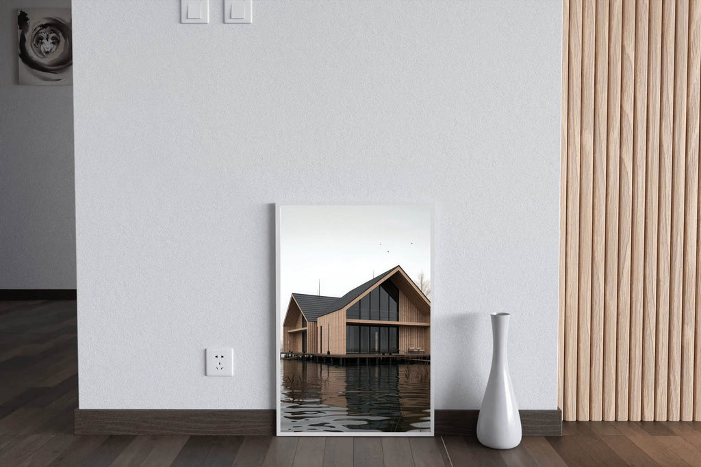 House On Lake Wall Art - beink online art store