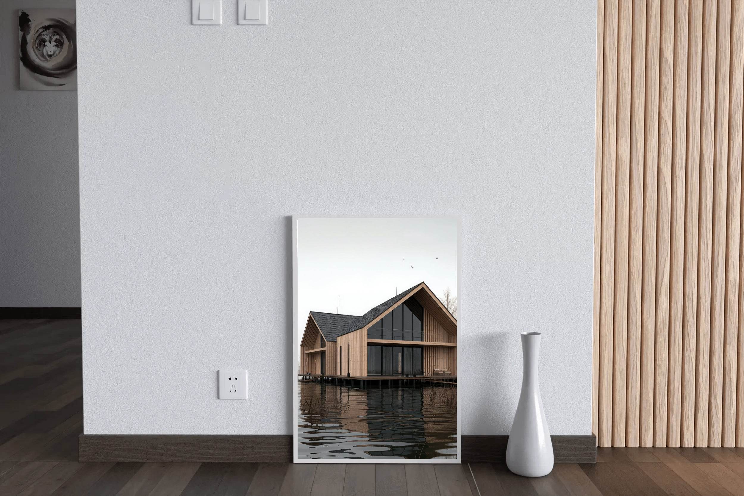House On Lake Wall Art - beink online art store