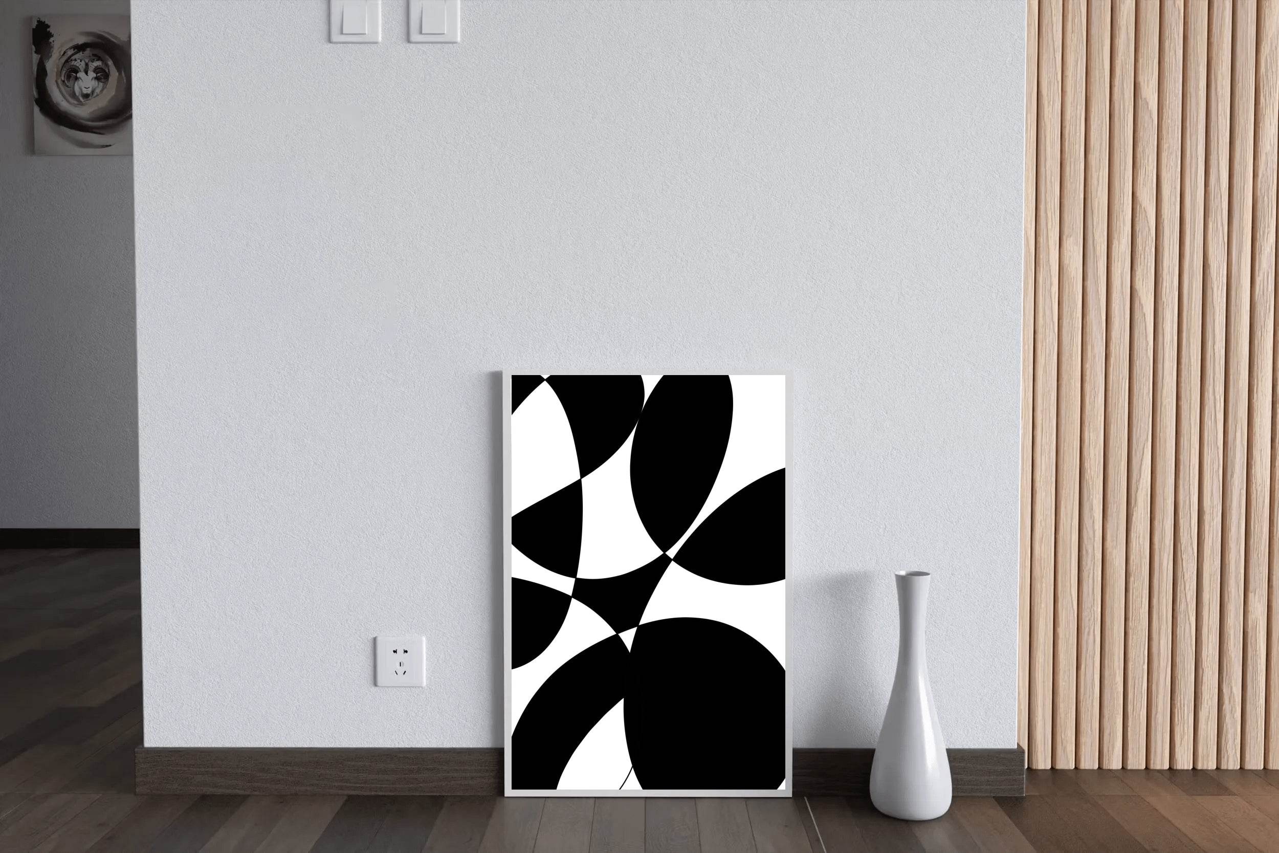 Black and White Graphic Pattern Wall Art - beink online art store