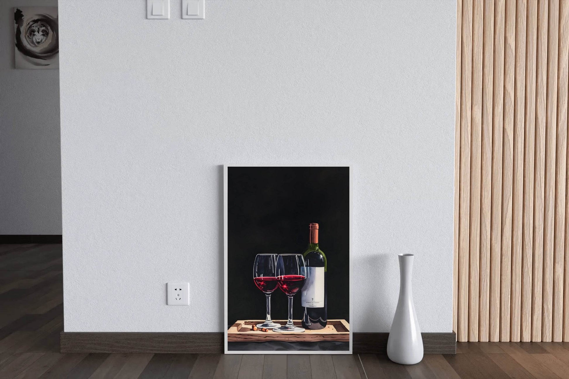 Wine Bottle and Glass Wall Art - beink online art store