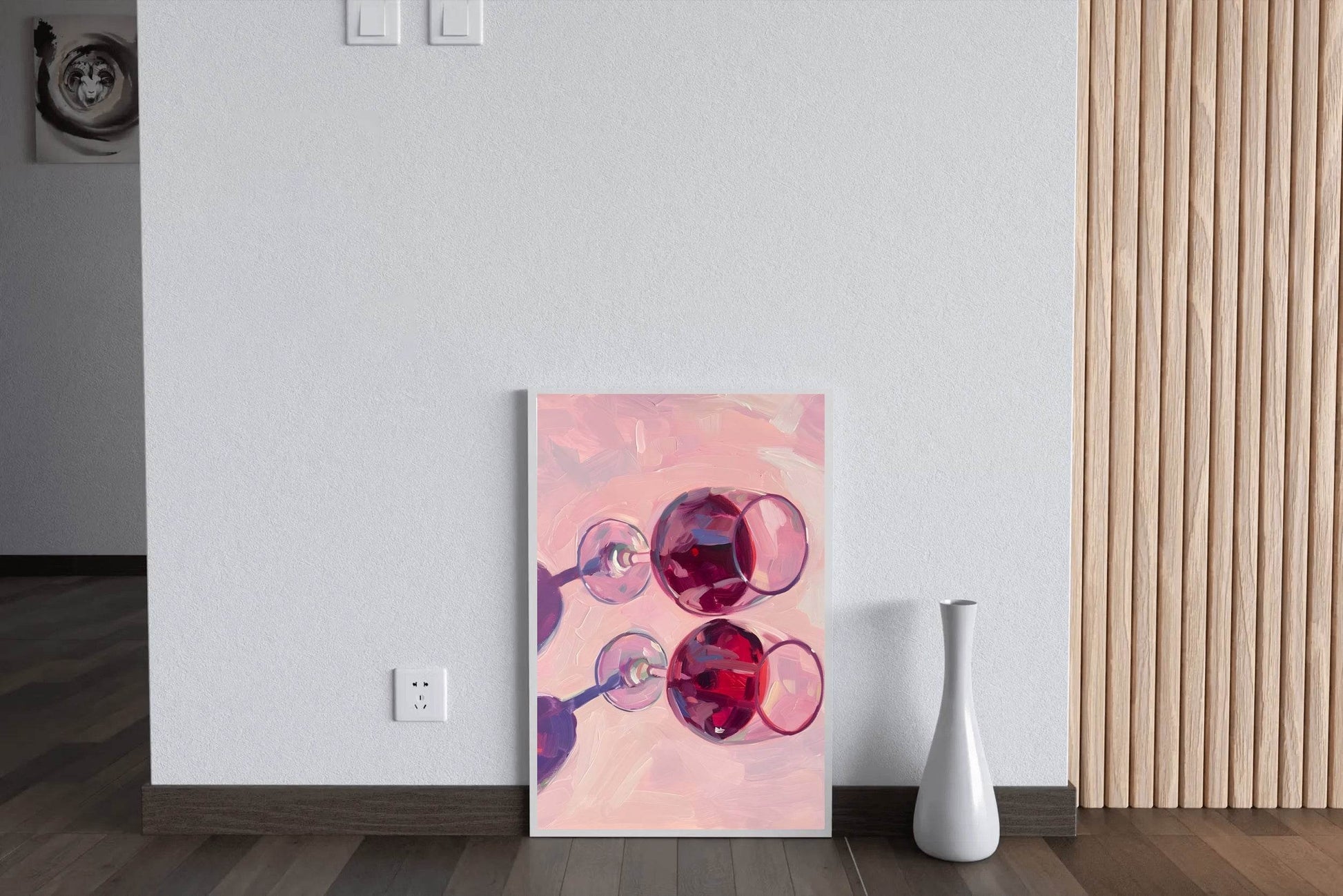 Glasses of Red Wine Wall Art - beink online art store