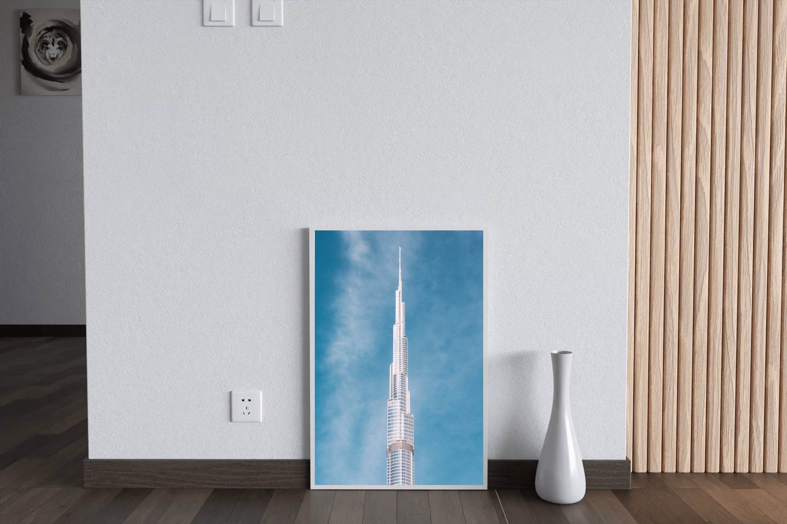 Blue Skies at the Burj Wall Art - beink online art store