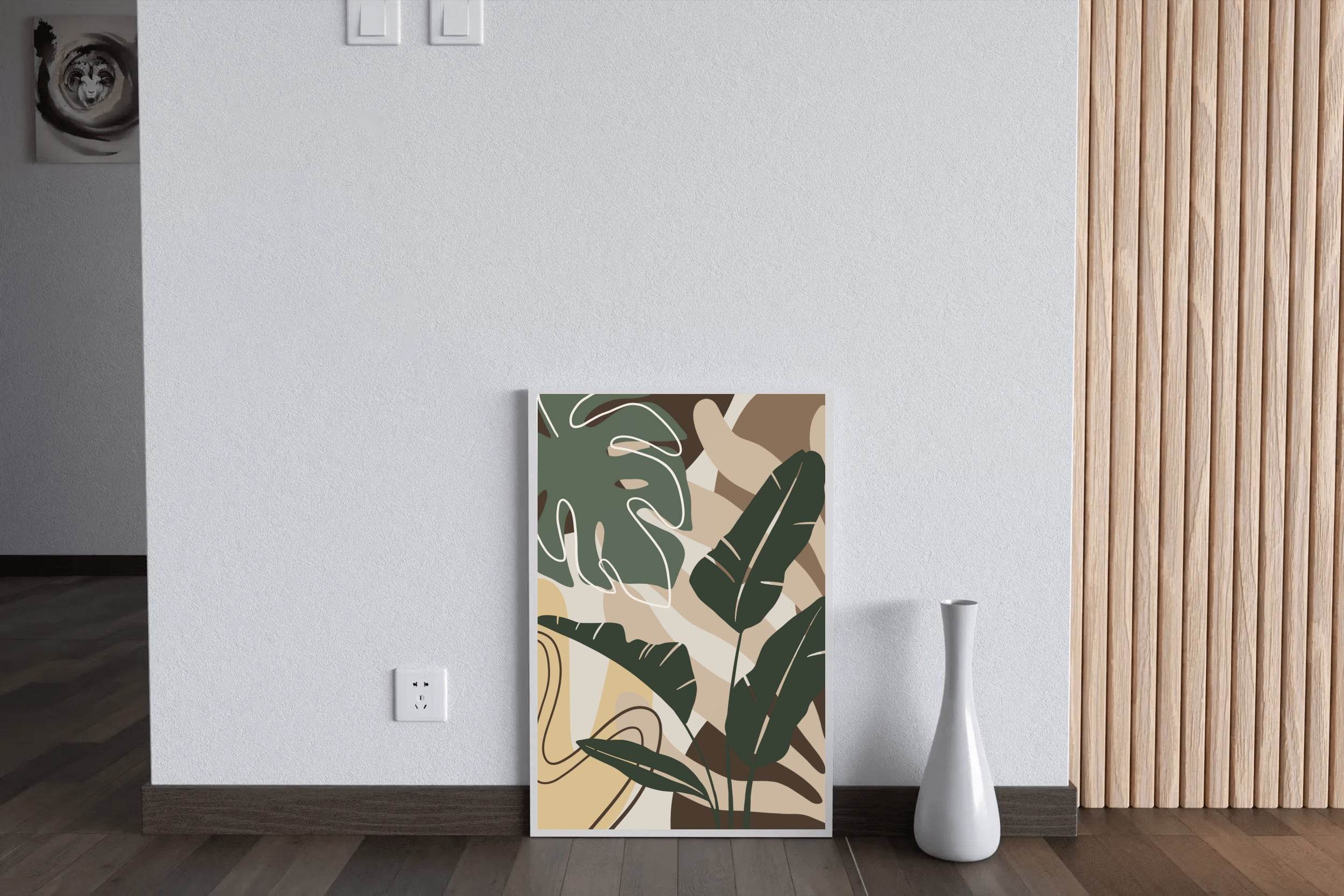 Green Abstract Foliage ArtWork - beink online art store