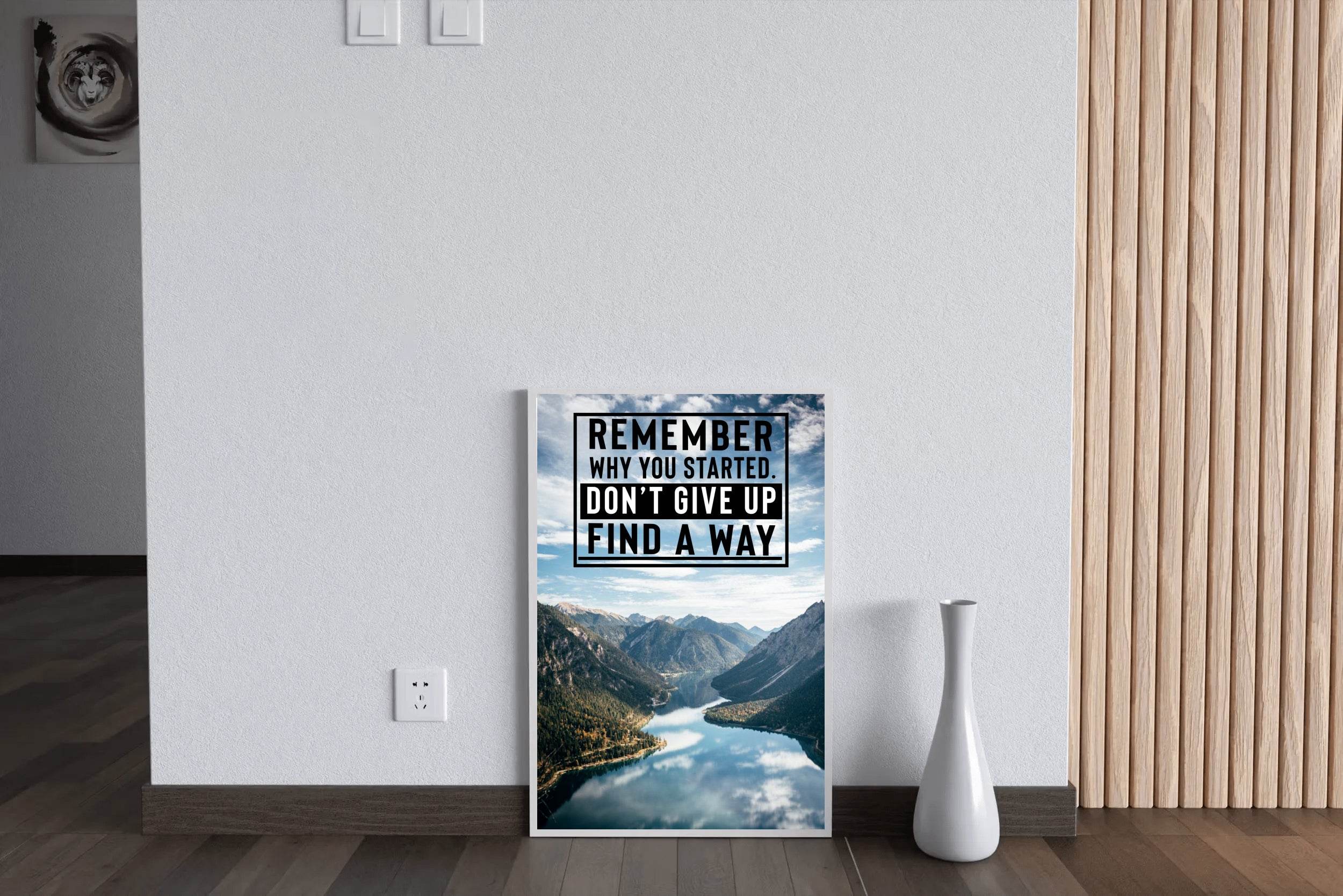 Don't Give Up Motivational Wall Art - beink online art store