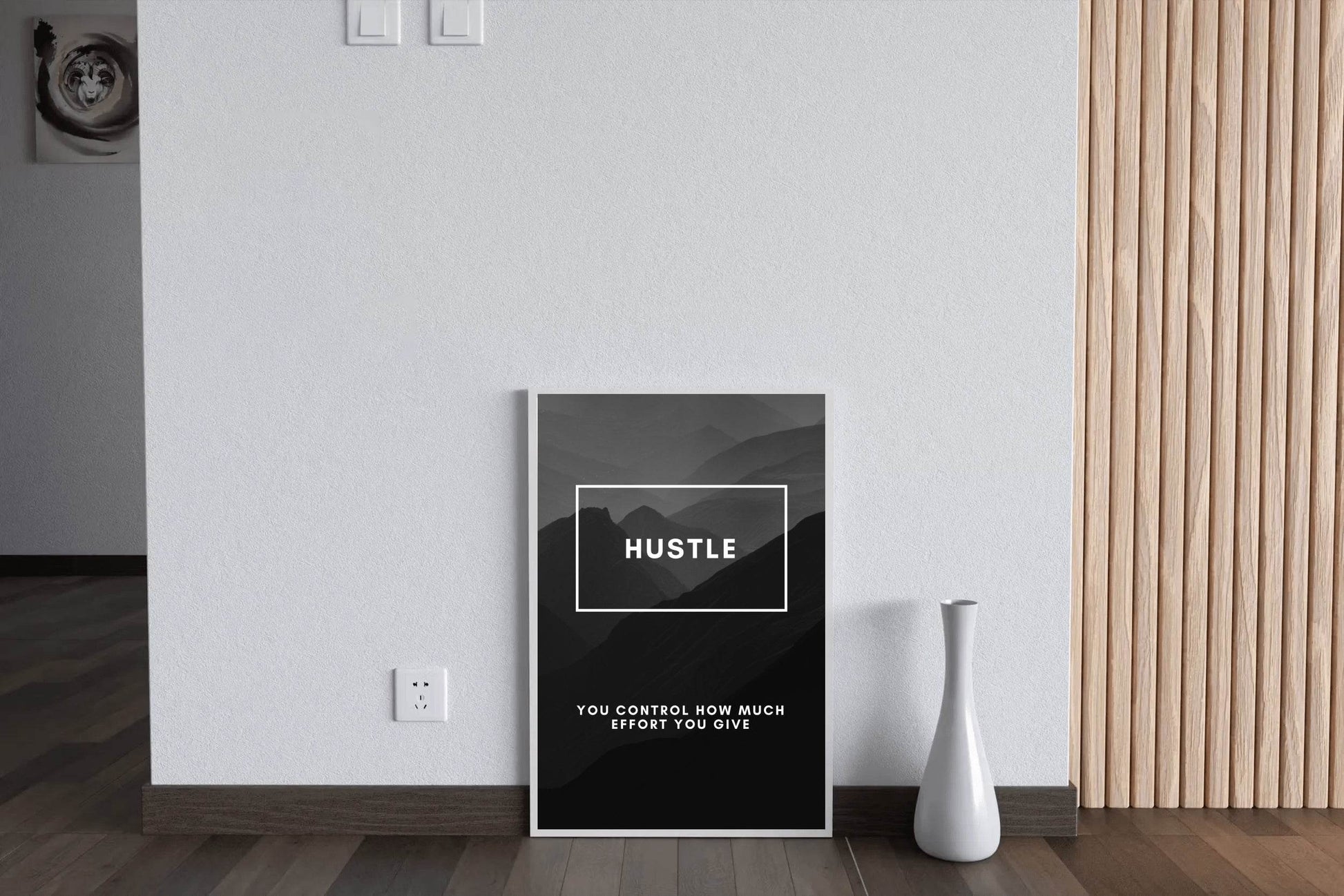 Hustle Mindset Motivational Wall Art - beink online art store