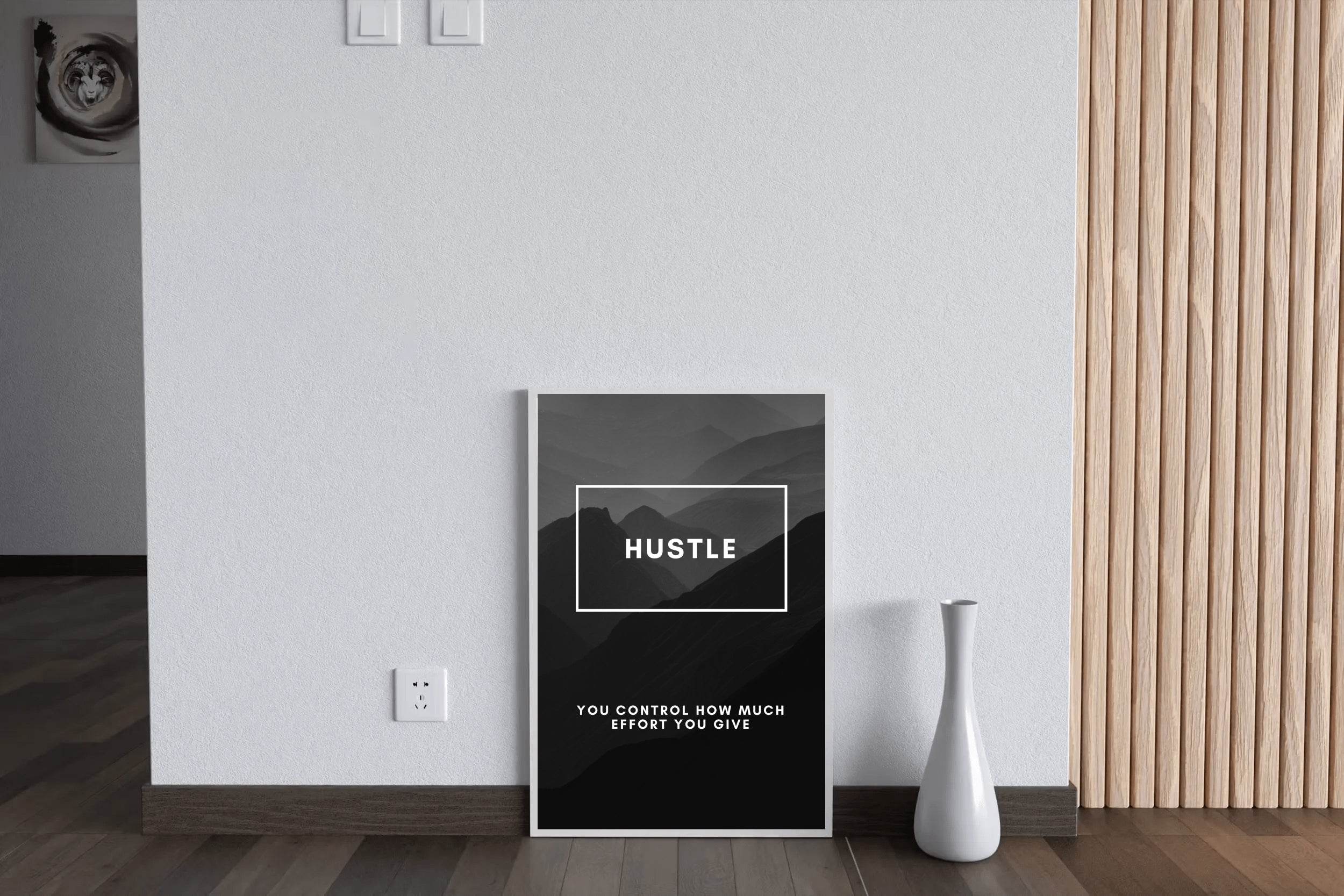 Hustle Mindset Motivational Wall Art - beink online art store