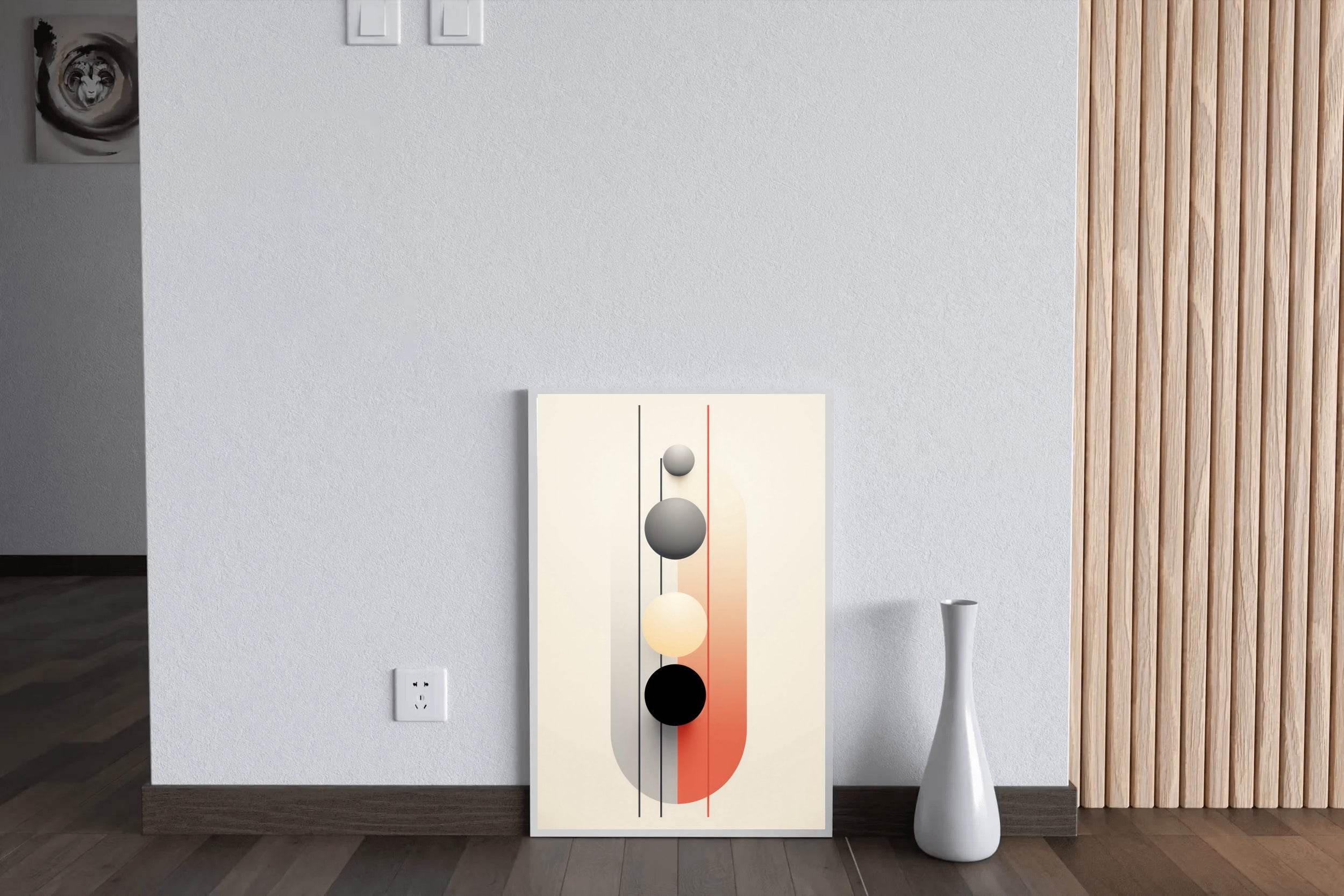 Geometric Shapes Circle Abstract Wall Art - beink online art store