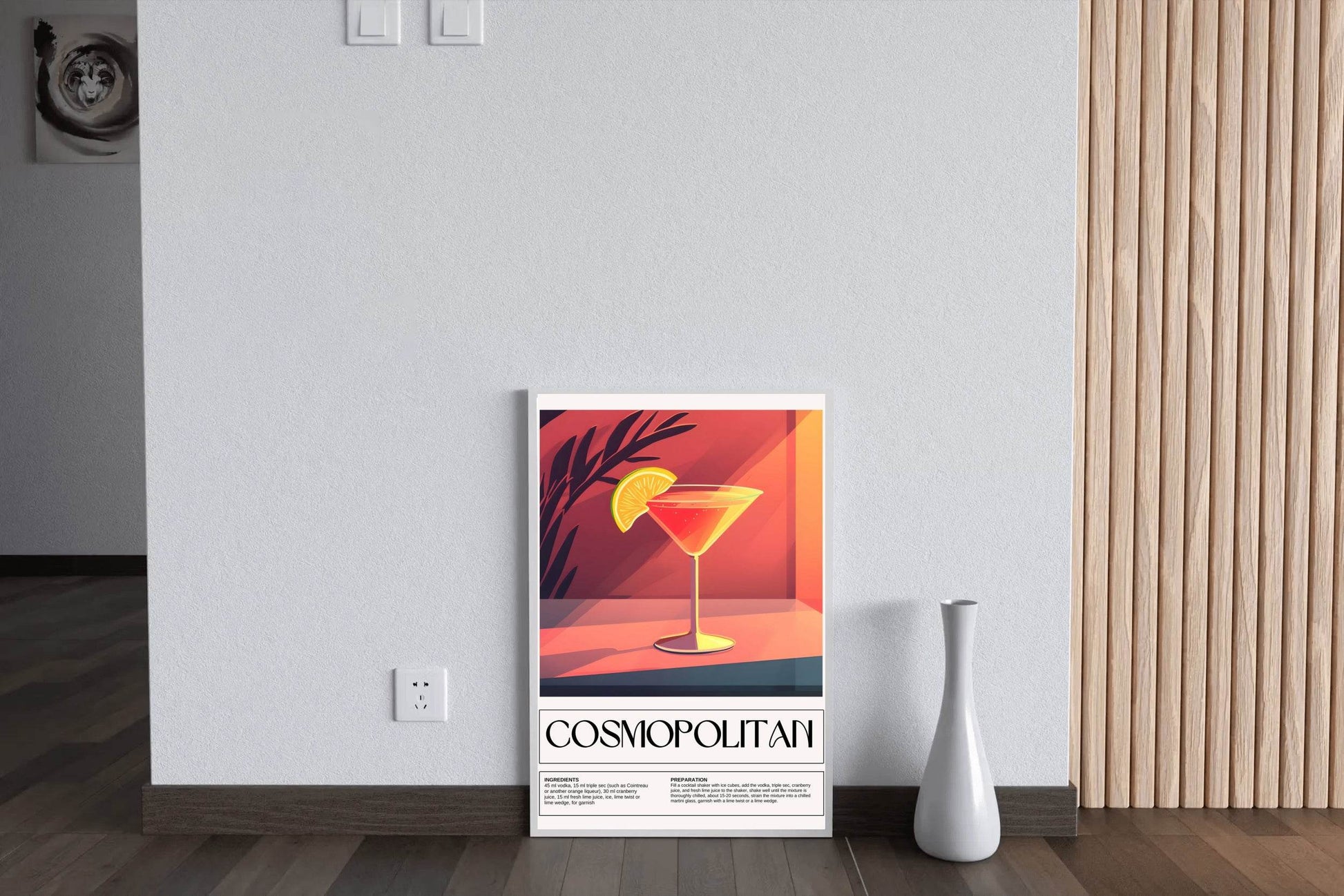 Cosmopolitan Cocktail Wall Art - beink online art store