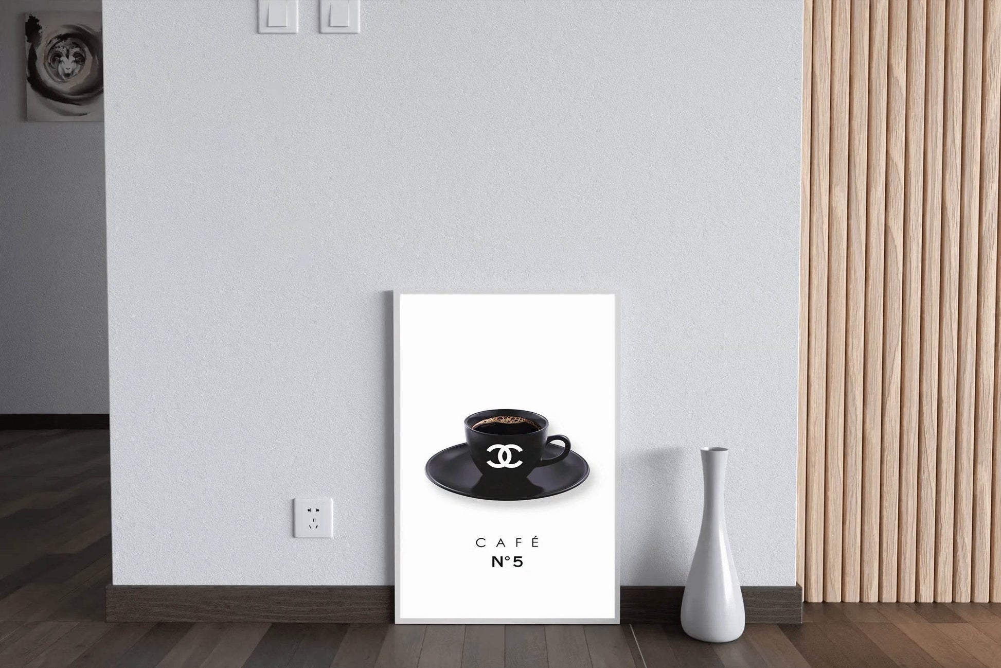 No. 5 Coffee Chanel Cup Wall Art - beink online art store