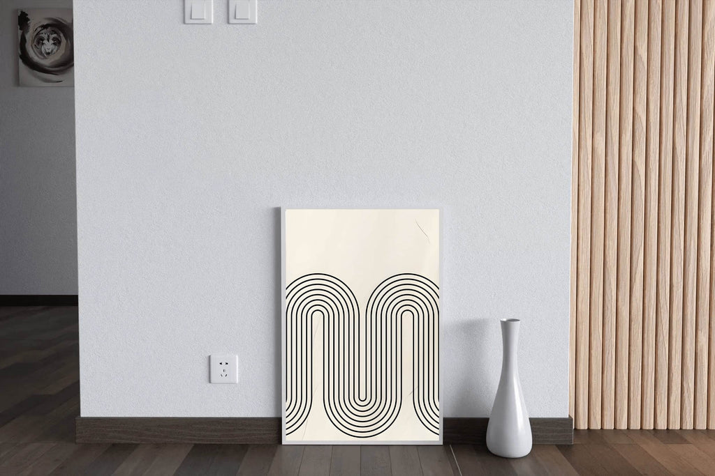 Wavy Path Modern Wall Art - beink online art store