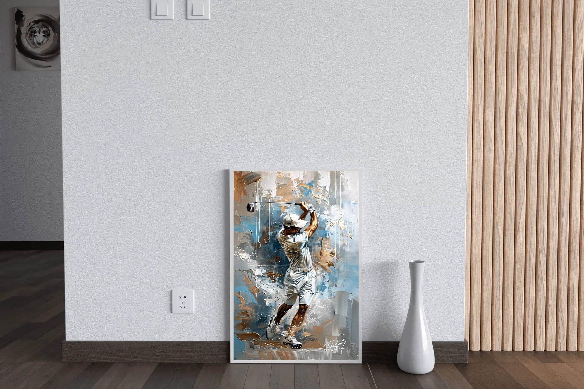 Master Flame Sports Aesthetic Wall Art Poster for Living Room, Home & Wall Decor Golf - beink online art store