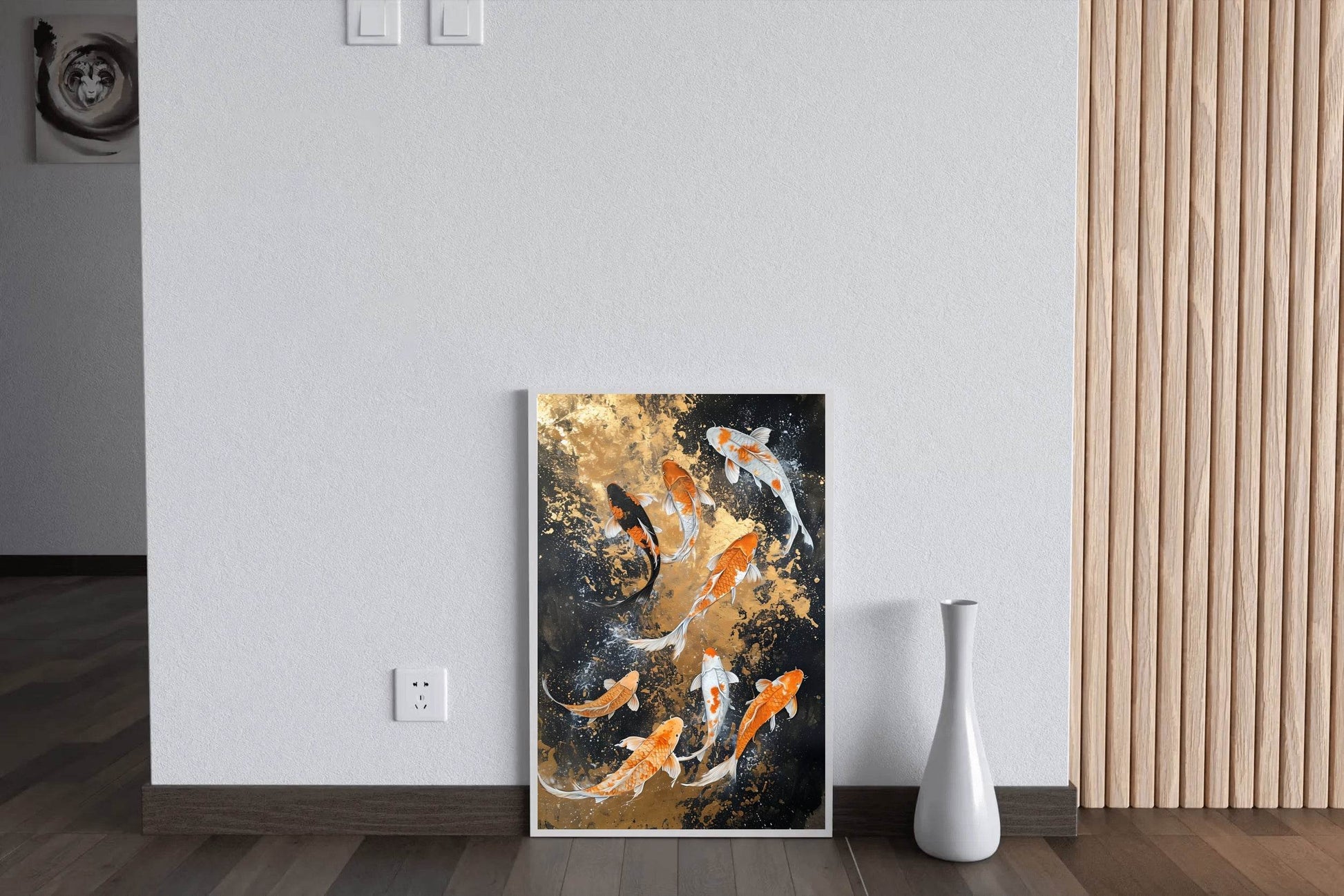 Realistic Koi Fish Painting Wall Art - beink online art store