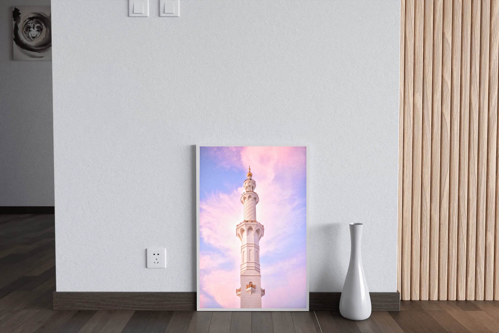 Pastel Skies with Minaret Wall Art - beink online art store