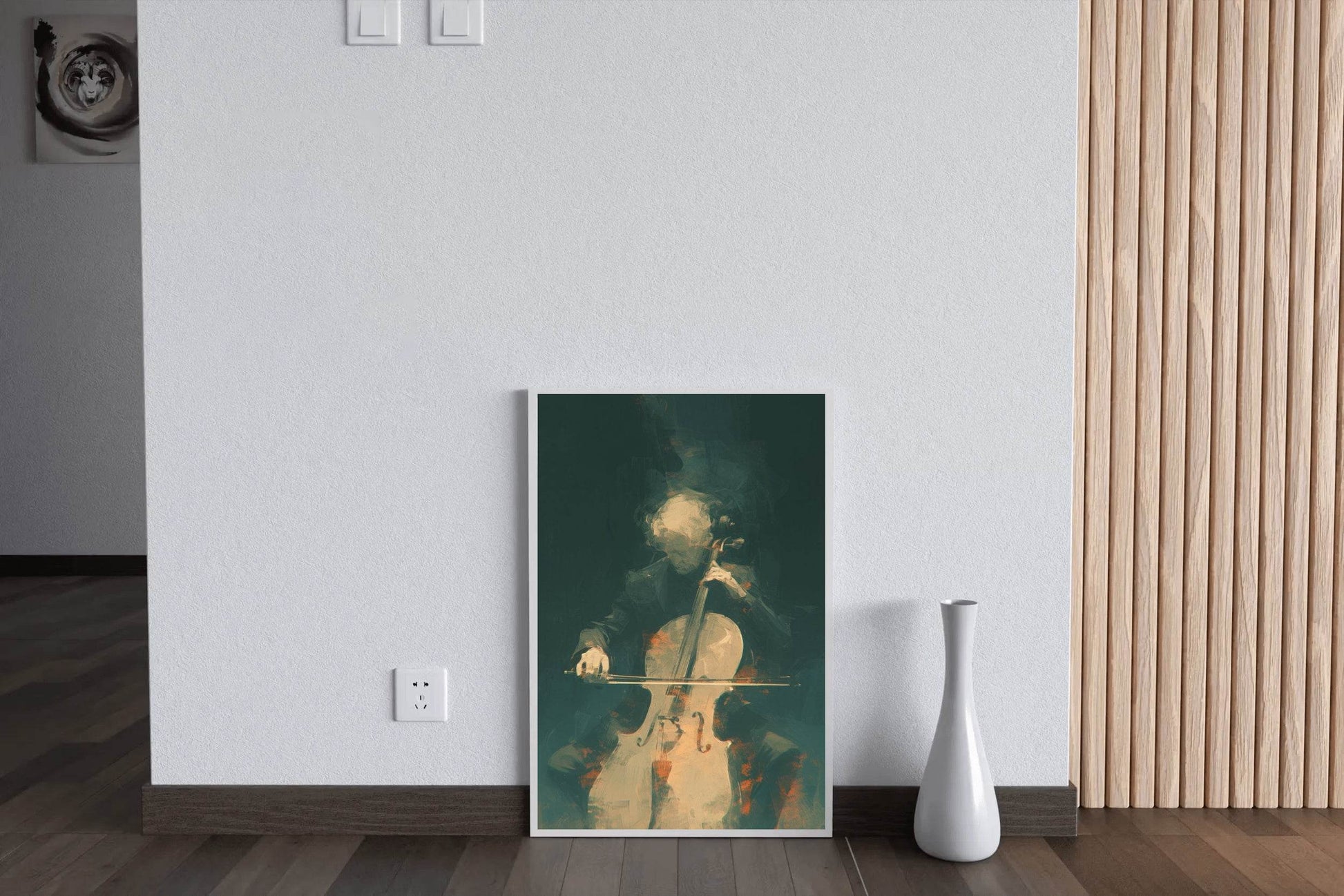 Christopher Lee Playing The Cello Wall Art - beink online art store
