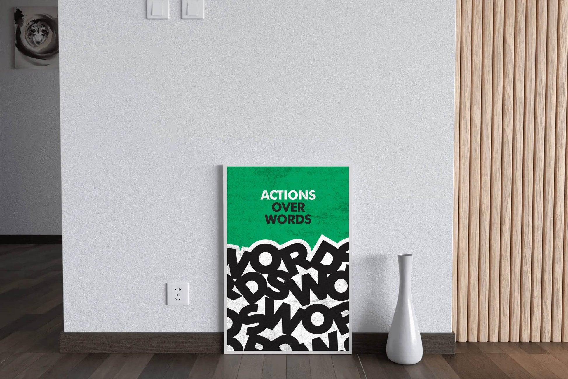 Action Quote Motivational Wall Art - beink online art store
