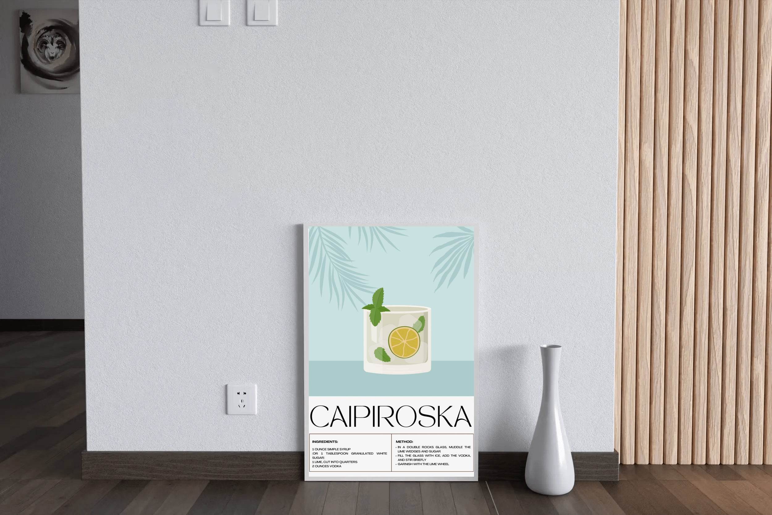 Caipiroska Cocktail Wall Art - beink online art store