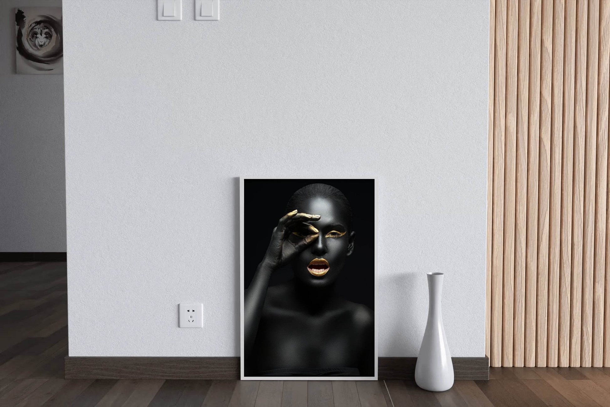 Makeup Black Gold Wall Art - beink online art store