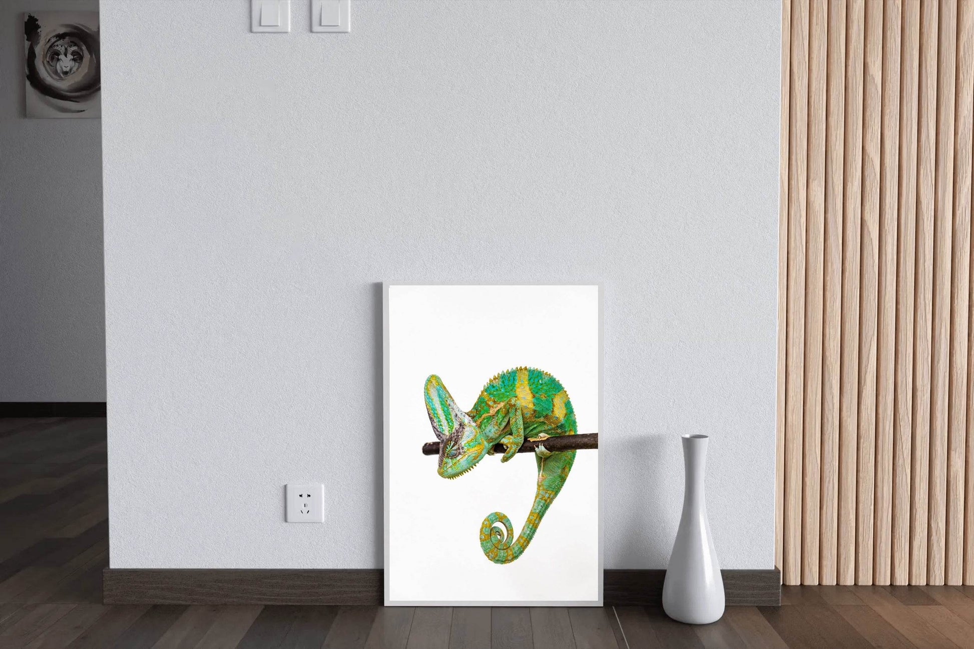 Veiled Chameleon Animal Wall Art - beink online art store