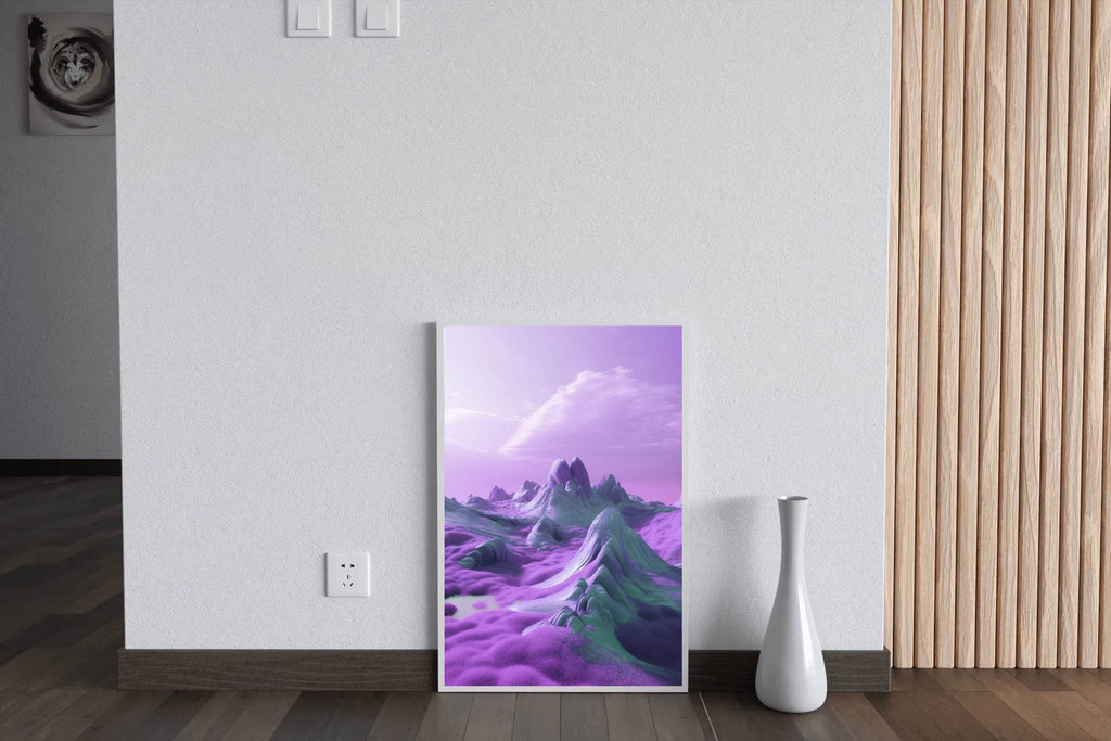 Purple Mountain Wall Art - beink online art store