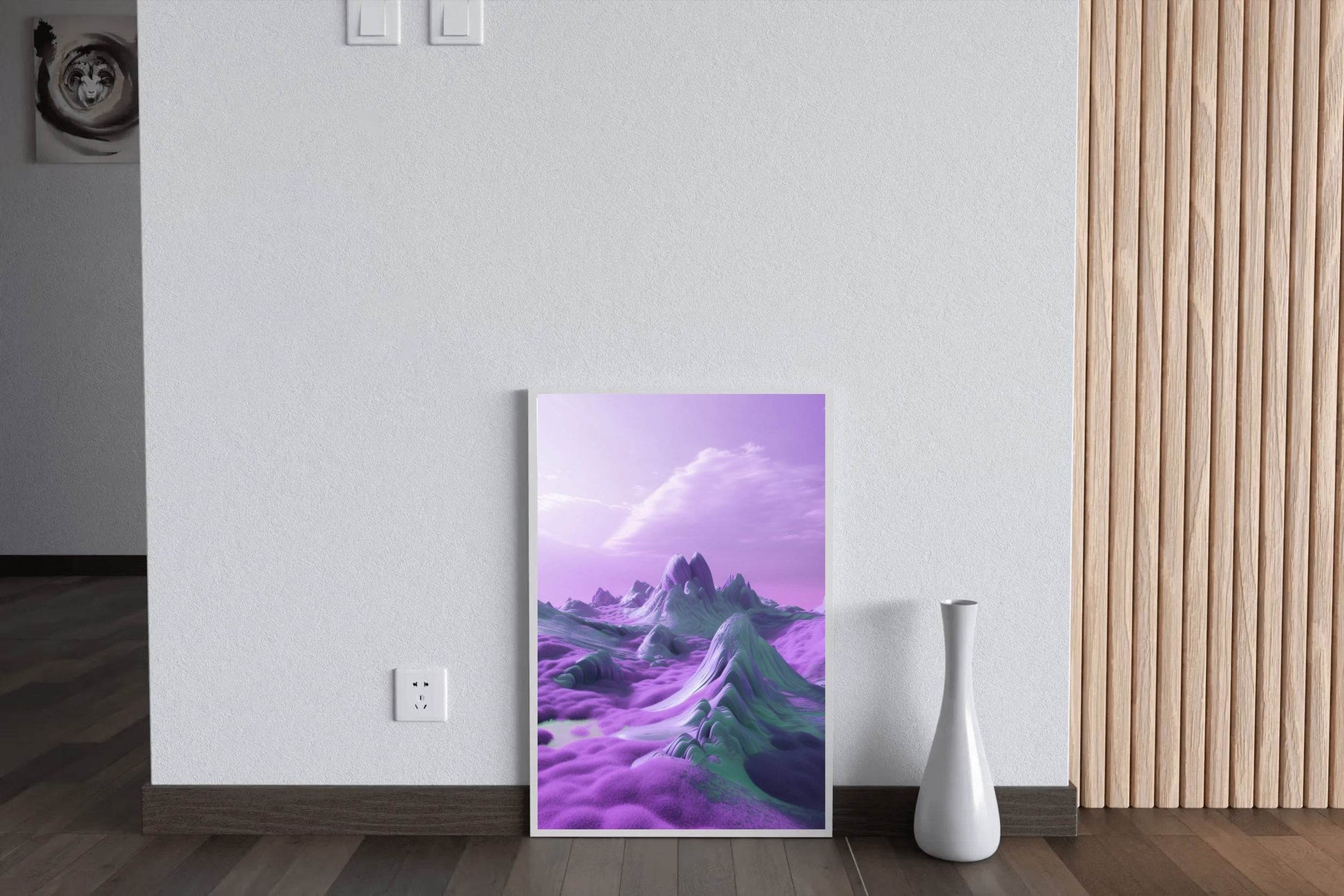 Purple Mountain Wall Art - beink online art store