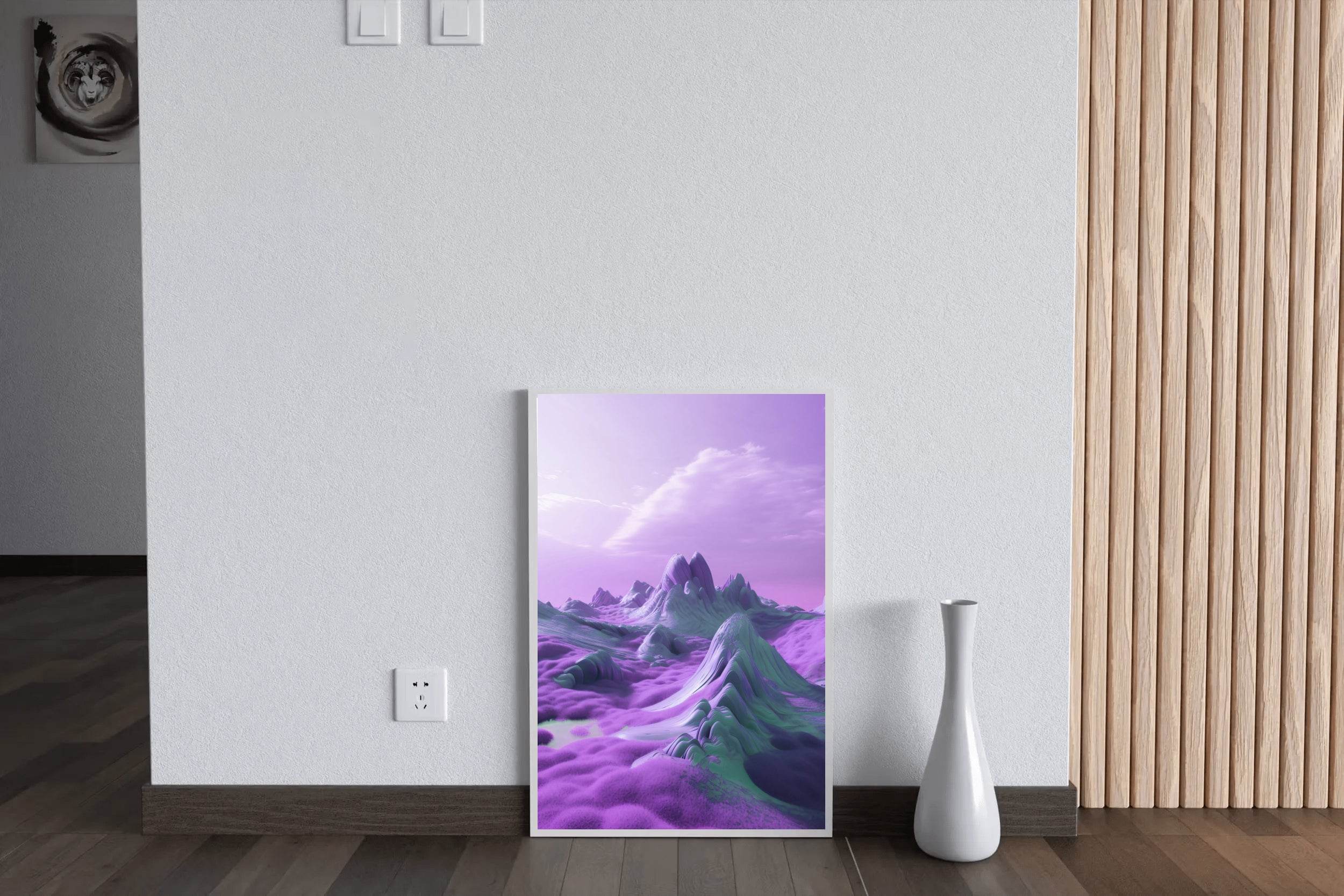 Purple Mountain Wall Art - beink online art store