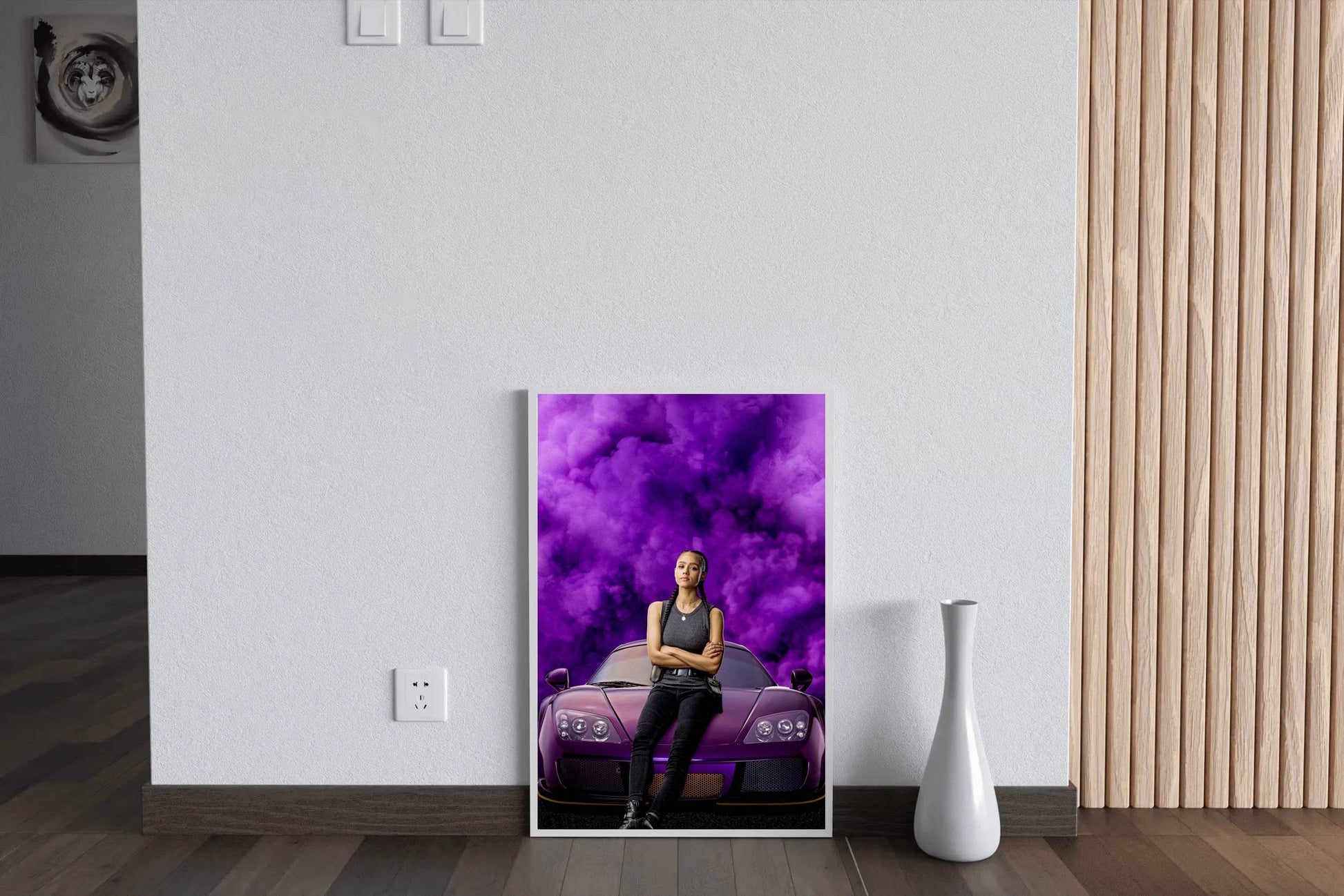 Fast and Furious 9 with Purple Smoke Background Wall Art - beink online art store